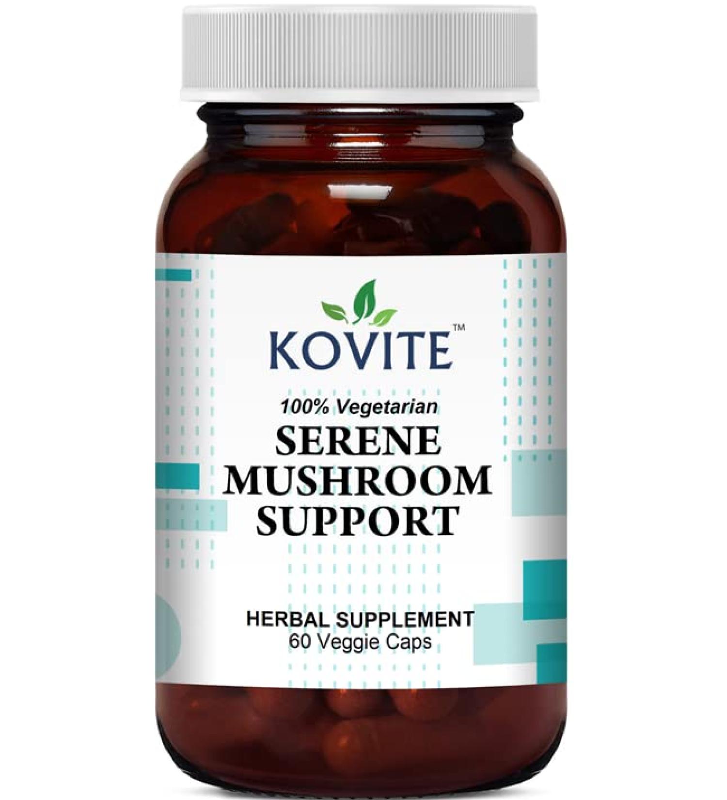 Kovite Serene Mushroom Support - 60 Vegetable Capsules