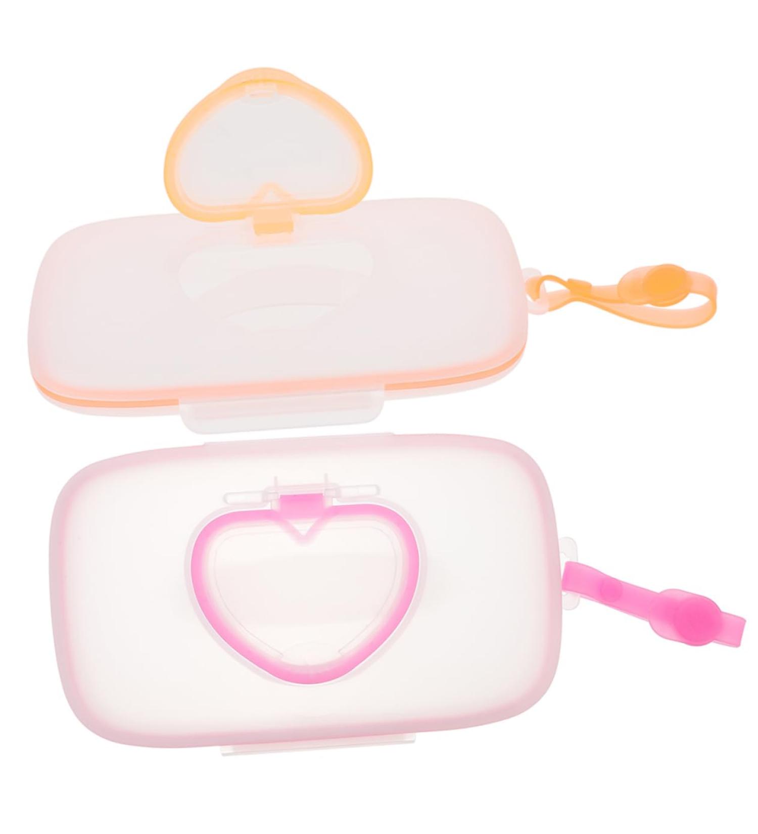 Ipetboom 2 Pcs Travel Wipes Dispenser Wipe Case for Diaper Bag Wipe Storage Holder Portable Wipe Storage Case Portable Wipes Dispenser Travel Wipes Case Wet Wipes Silica Gel Towel Box Baby - Buy Online on GoSupps.com