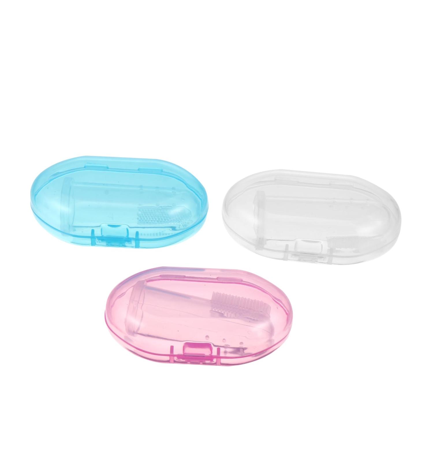 Frcolor Silicone Milk Toothbrush Set - 6 Count 360-Degree Baby Finger Toothbrushes - Safe Rubber & Silicone for Newborn Oral Care - Buy Online on GoSupps.com