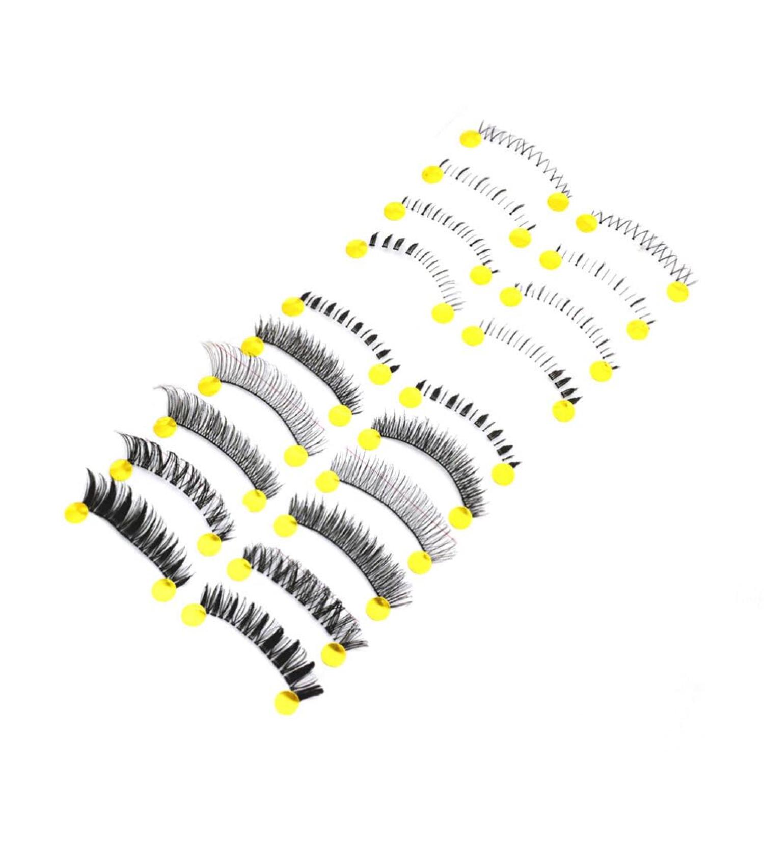 Beaupretty Cross Eyelashes Pairs fake eyelash false eyelash Fake Eye Lashes