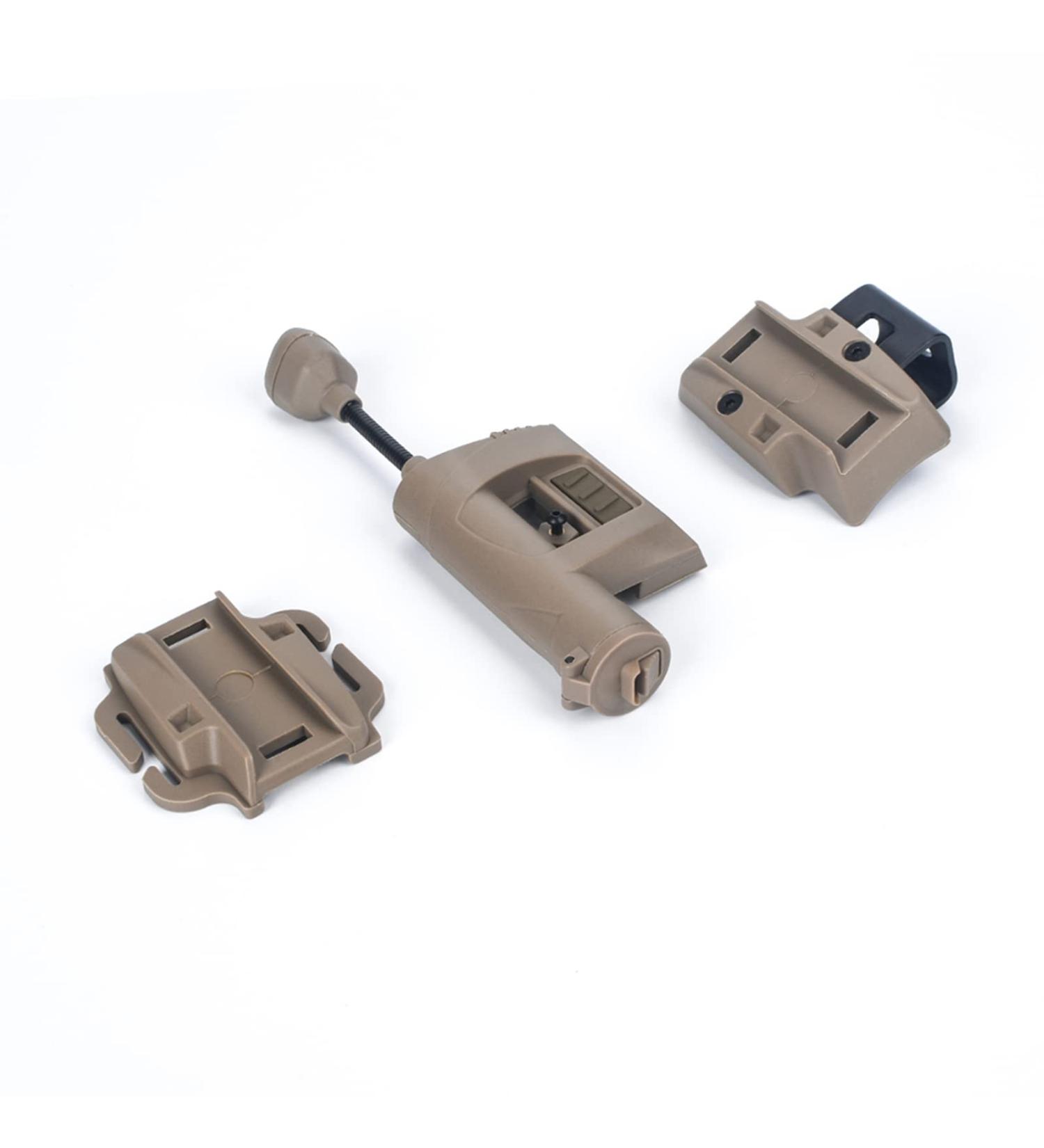 NOBUHIRO Tactical Helmet Light - Military Green/Red/White/IR Illumination Tool for Outdoor Sports - Includes 2 Helmet Lamp Mounts - Bendable Survival Signal Lights - Buy Online on GoSupps.com