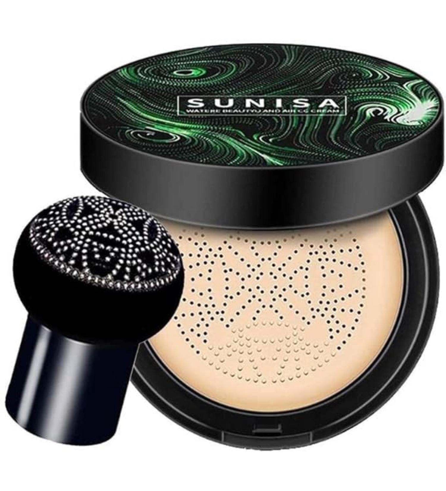 WATERPROOF and SWEAT RESISTANT Mushroom Head Make up Air Cushion Moisturizing Foundation (beige 20 g) - Buy Online on GoSupps.com
