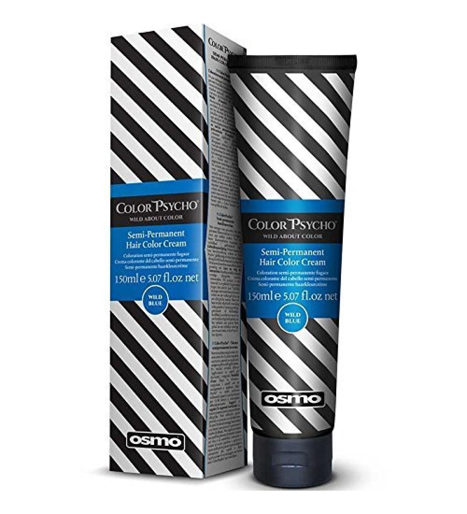 Color Psycho Tamer Semi-Permanent Hair Color Cream Wild Blue 150 ml by Color Psycho