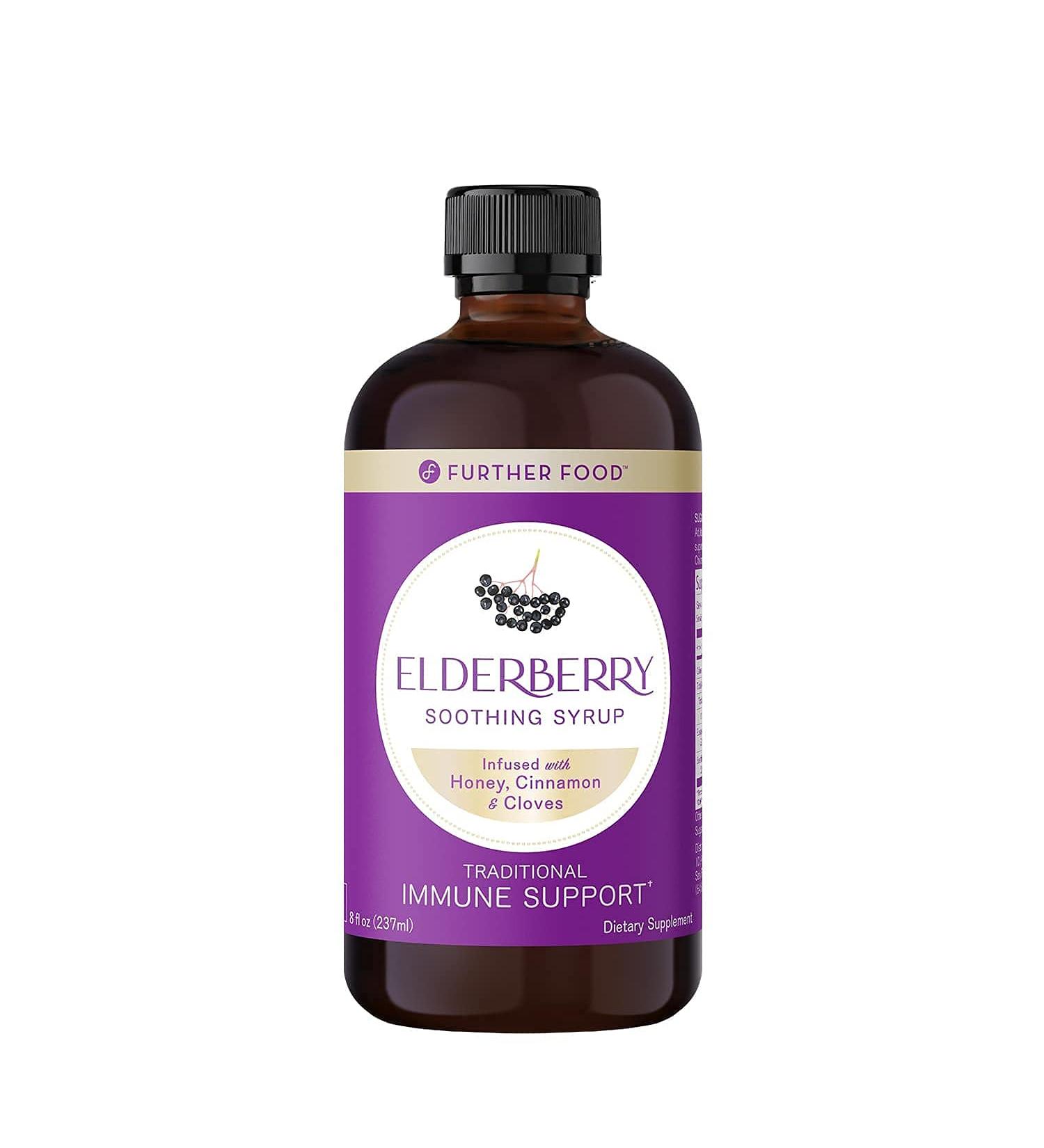 Further Food Elderberry Soothing Syrup - Immune Support 8 fl oz - Buy Online on GoSupps.com
