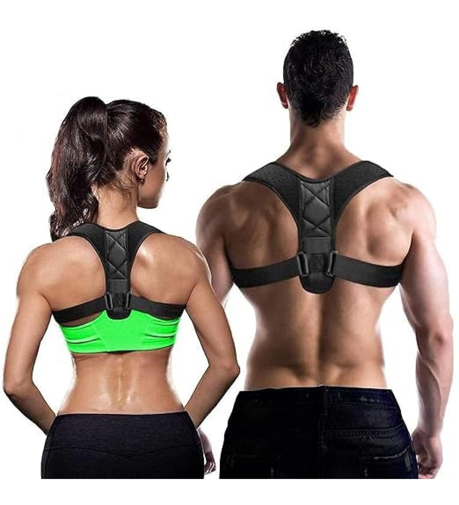 Back Straightener Posture Trainer for Posture Correction - with Adjustable Back Strap and Relief from Neck Shoulder and Upper Back Pain for Men and Women - Buy Online on GoSupps.com