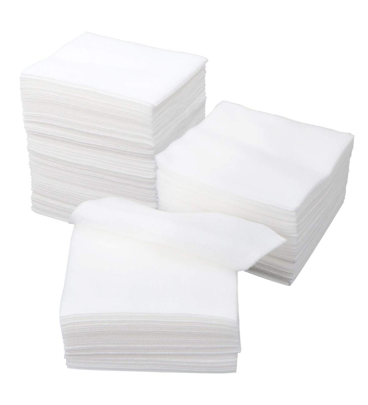 Healifty Non Woven Gauze Sponge Makeup Remover Pads 200pcs 10x10cm - White - Buy Online on GoSupps.com