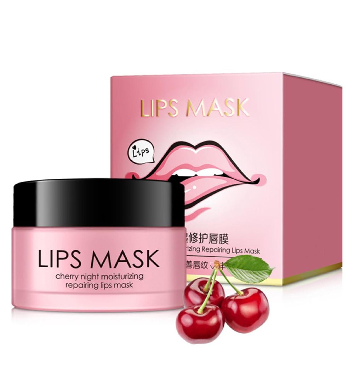 Buy Lip Sleeping Mask Moisturizing Cherry Lip Balm & Scrub for Cracked Lips | Best Lip Care Solution - Buy Online on GoSupps.com