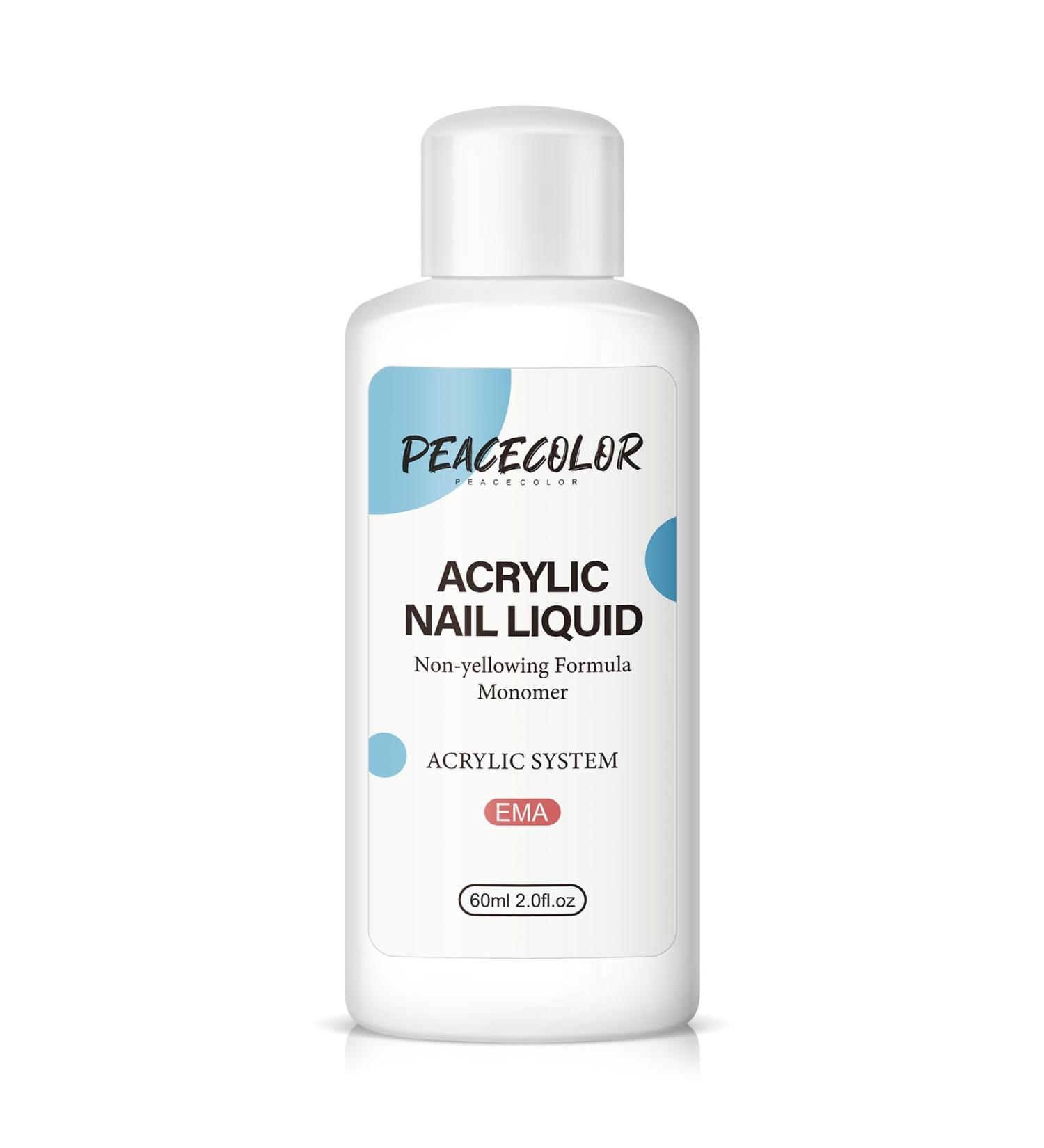 PEACECOLOR Manicure Kit Acrylic Liquid Nail 60ML Professional Acrylic Liquid Monomer EMA PB01-010 - Buy Online on GoSupps.com