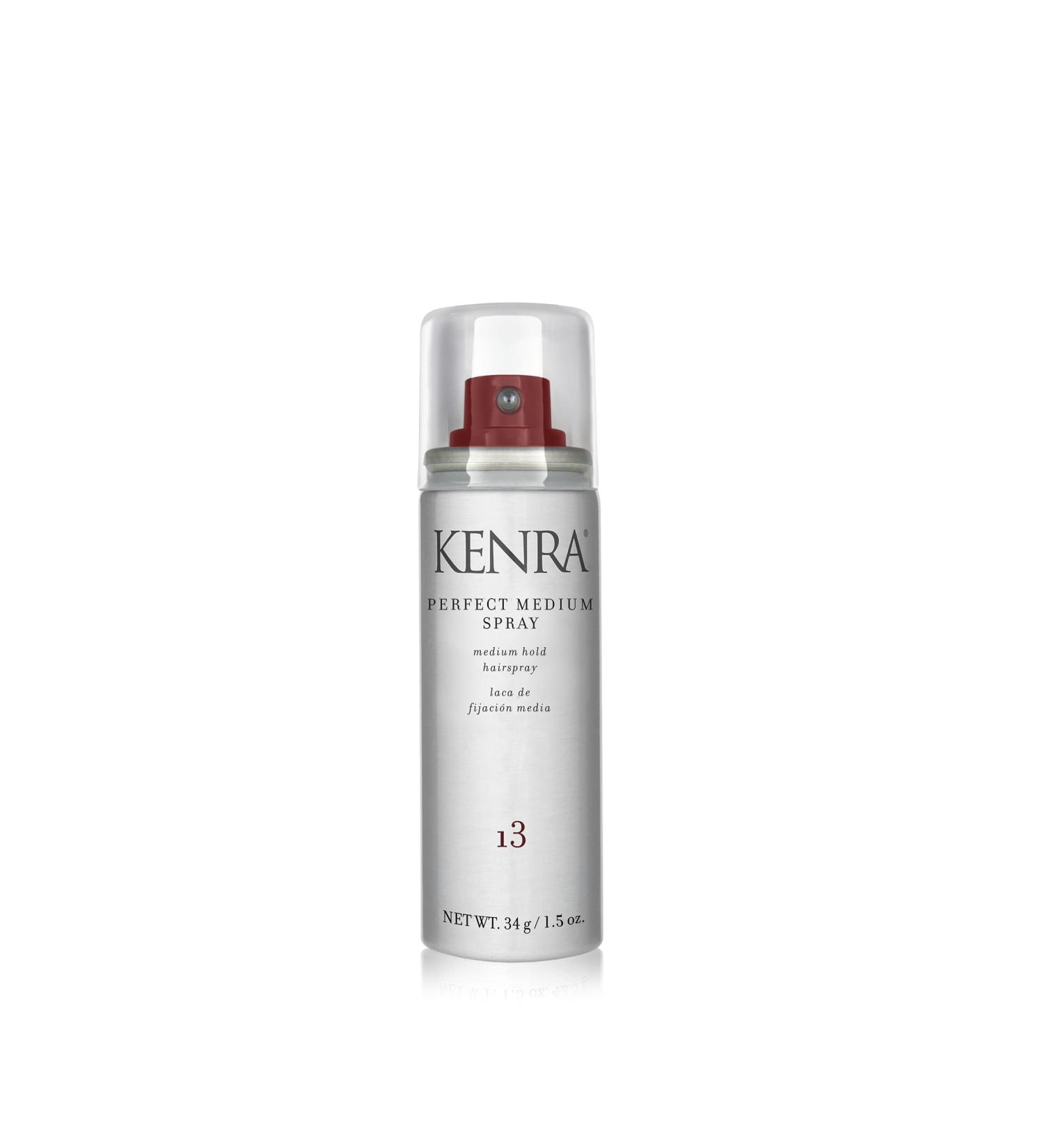 Kenra Perfect Medium Spray 13 | Provides Styling Control Without Stiffness | Medium Hold | Fast-Drying Formulation | High Shine Finish | All Hair Types 1.5 Ounce (Pack of 1) 80% VOC - Buy Online on GoSupps.com