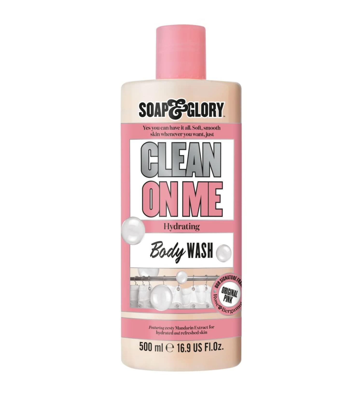 Soap & Glory Original Pink Clean On Me Body Wash - Hydrating Shower Soap with Built In Body Lotion - Bergamot & Rose Scented Moisturizing Body Wash (500ml) - Buy Online on GoSupps.com