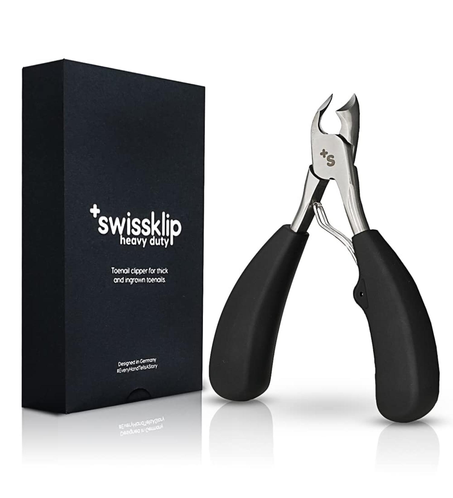 Swissklip Heavy Duty Toenail Clippers | Professional Nail Clippers for Seniors with Thick Toenails | Ideal for Ingrown Nails | 1 Unit Pack - Buy Online on GoSupps.com