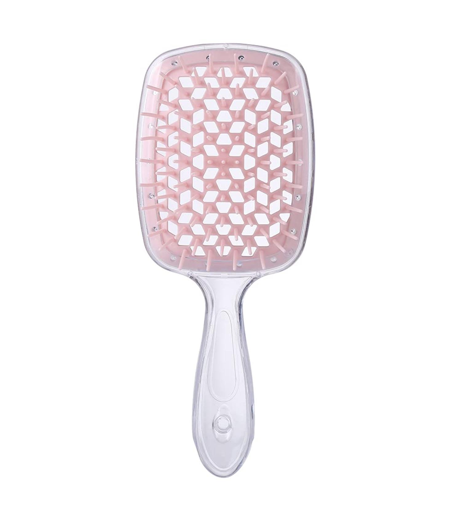 Comb Fluffy Shaped Comb Mesh Comb Wide Tooth Air Cushion Comb Massage Hair Brush Styling Tool Wide Tooth Comb (Color : Transparent pink) - Buy Online on GoSupps.com