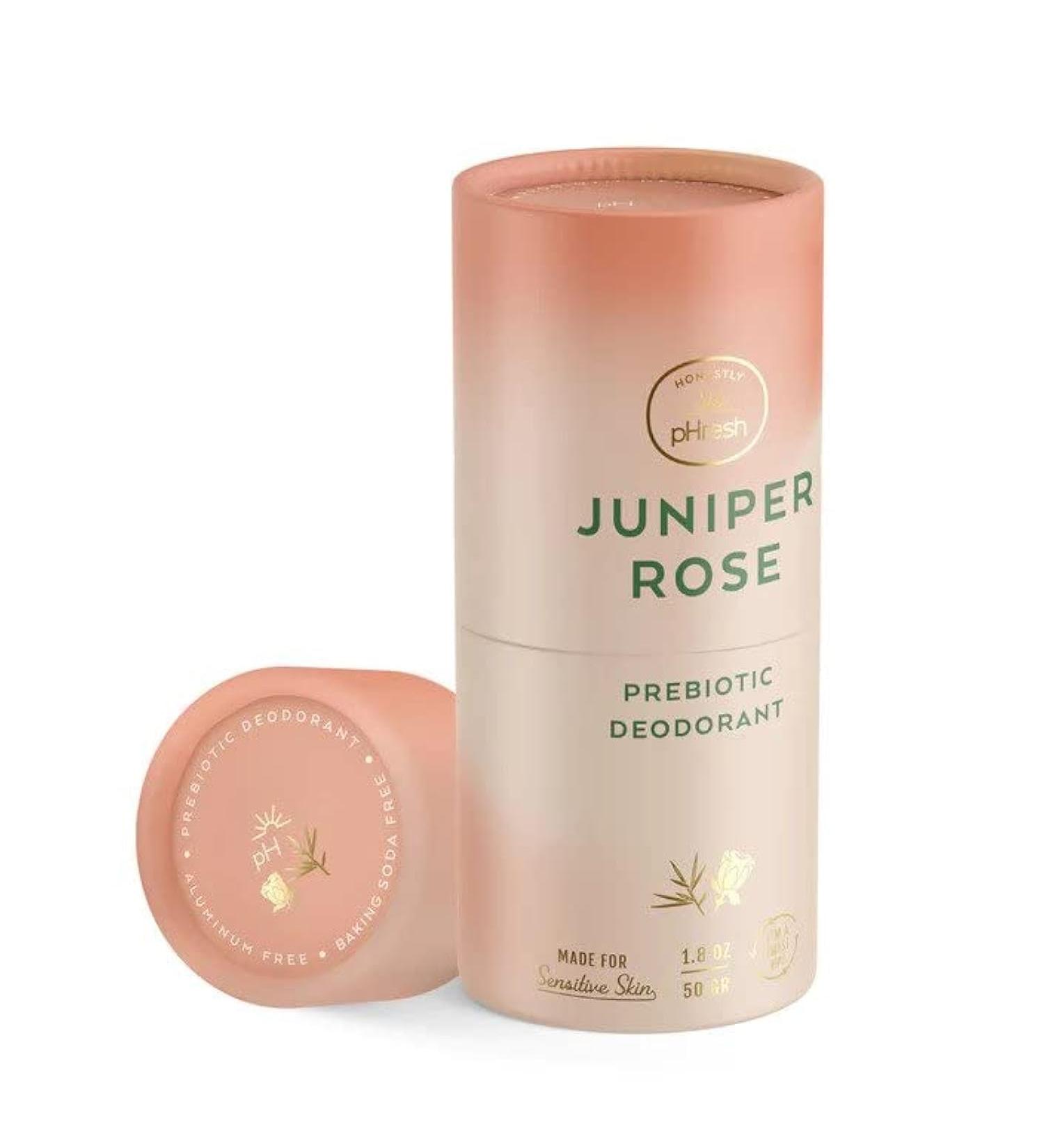 Honestly pHresh Natural Biodegradable Paper Twist Up Prebiotic Deodorant Juniper Rose 1.8 Oz Baking Soda & Aluminum Free Safe for Sensitive Skin 24 Hour Odor Protection - Buy Online on GoSupps.com