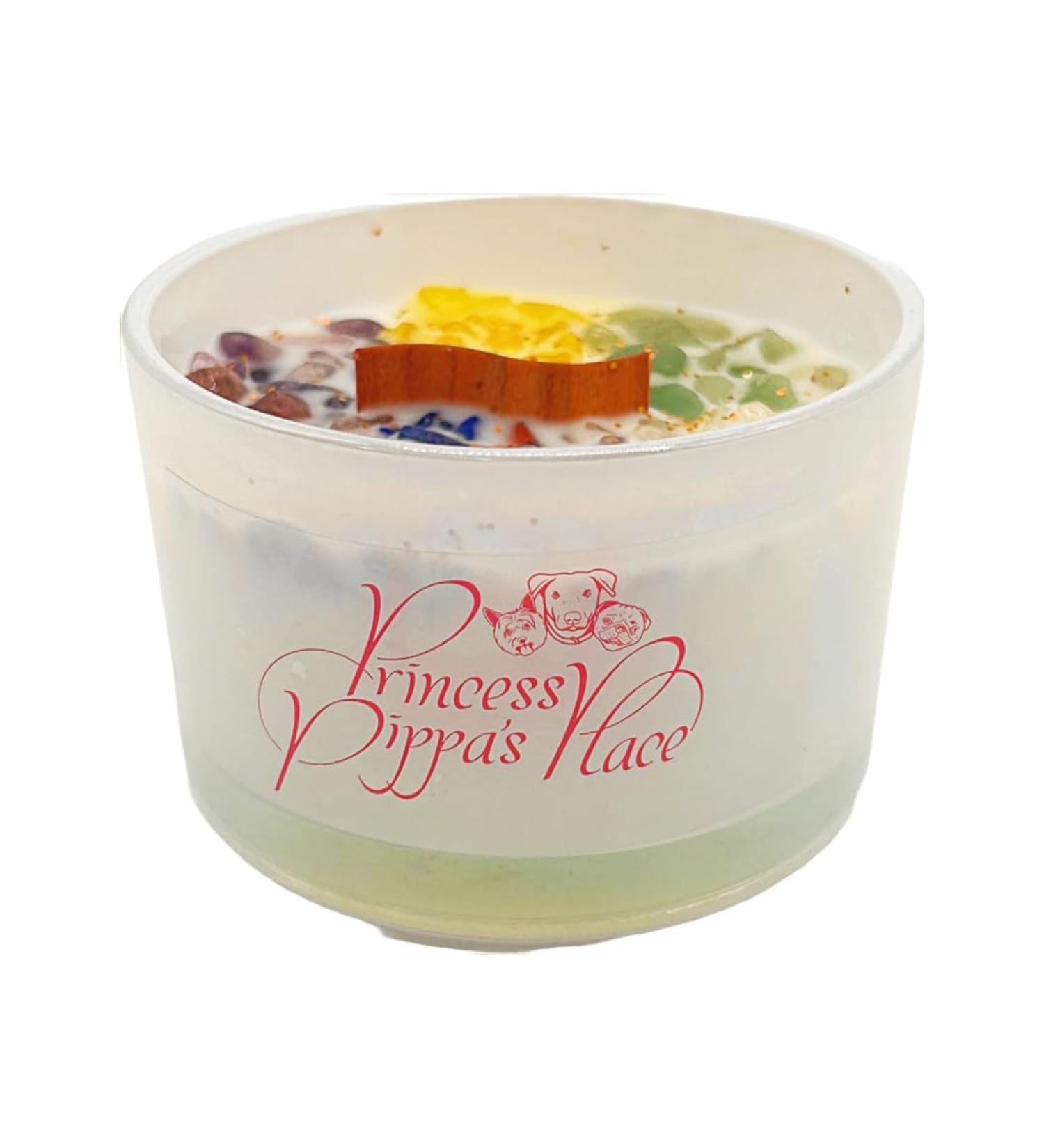 Princess Pippa's Place Healing Candles - Natural Soy Wax Aromatherapy with Crystals - 8 oz Crystal Candle for Yoga Relaxation & Meditation - Buy Online on GoSupps.com