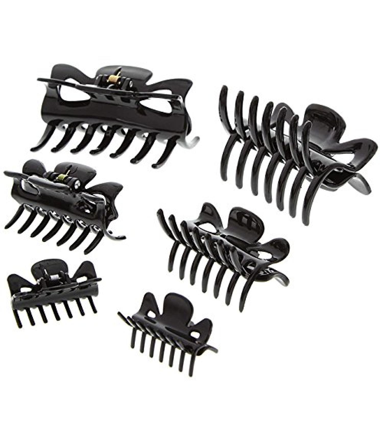 Buy Black Small Hair Clips & Section Gripping Clips for Long Hair - Wave Riders | International Shipping Available - Buy Online on GoSupps.com