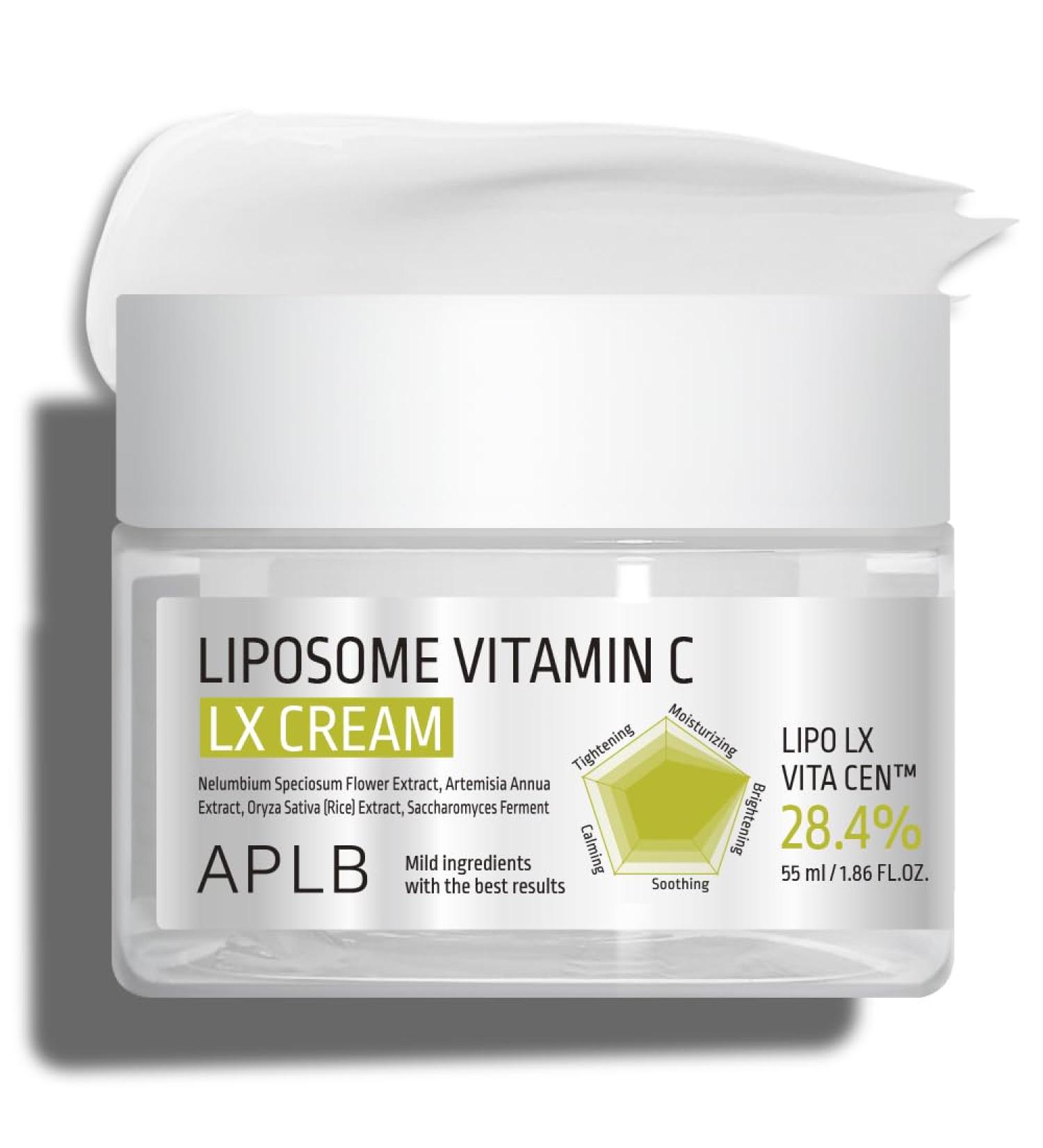 APLB Liposome Vitamin C LX Cream | LIPO LX VITA CEN 28.4% 1.86 FL.OZ/Korean Skincare Efficient absorption Dark spots Elasticity Care Revitalize for gentle and improve skin texture - Buy Online on GoSupps.com