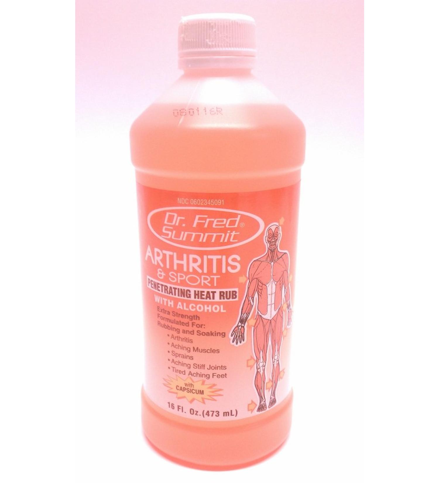 Dr Fred Summit Arthritis & Sport Rubbing Alcohol, Penetrating Heat Rub