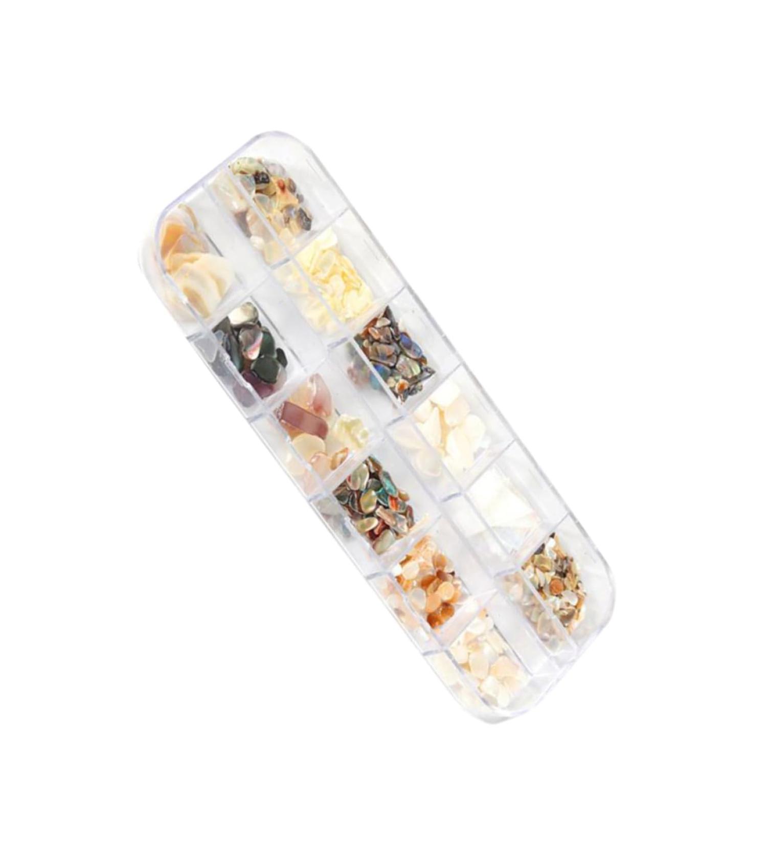 Healeved Manicure Crafts Stone Natural Decor Stones Nail Art Accessories Crystal Ab Rhinestones Shell Nail Decals Glass Rhinestones Nail Crystal Gems Nail Diamond Tool Gravel - Buy Online on GoSupps.com