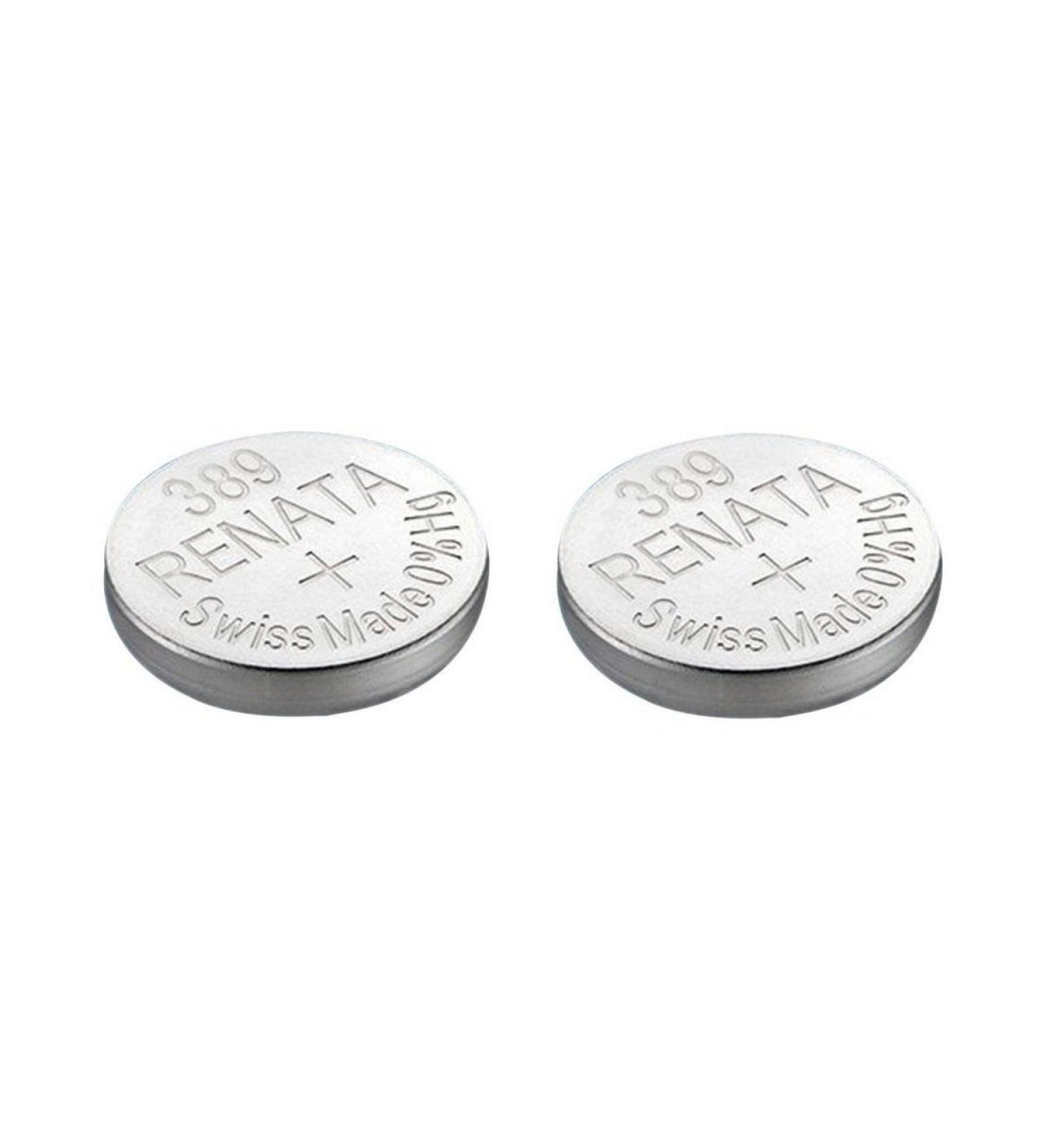 Renata Watch Battery Swiss Made Renata 389 or SR1130SW Or AG10 1.5V (2 Batteries 389 or SR 1130 SW)