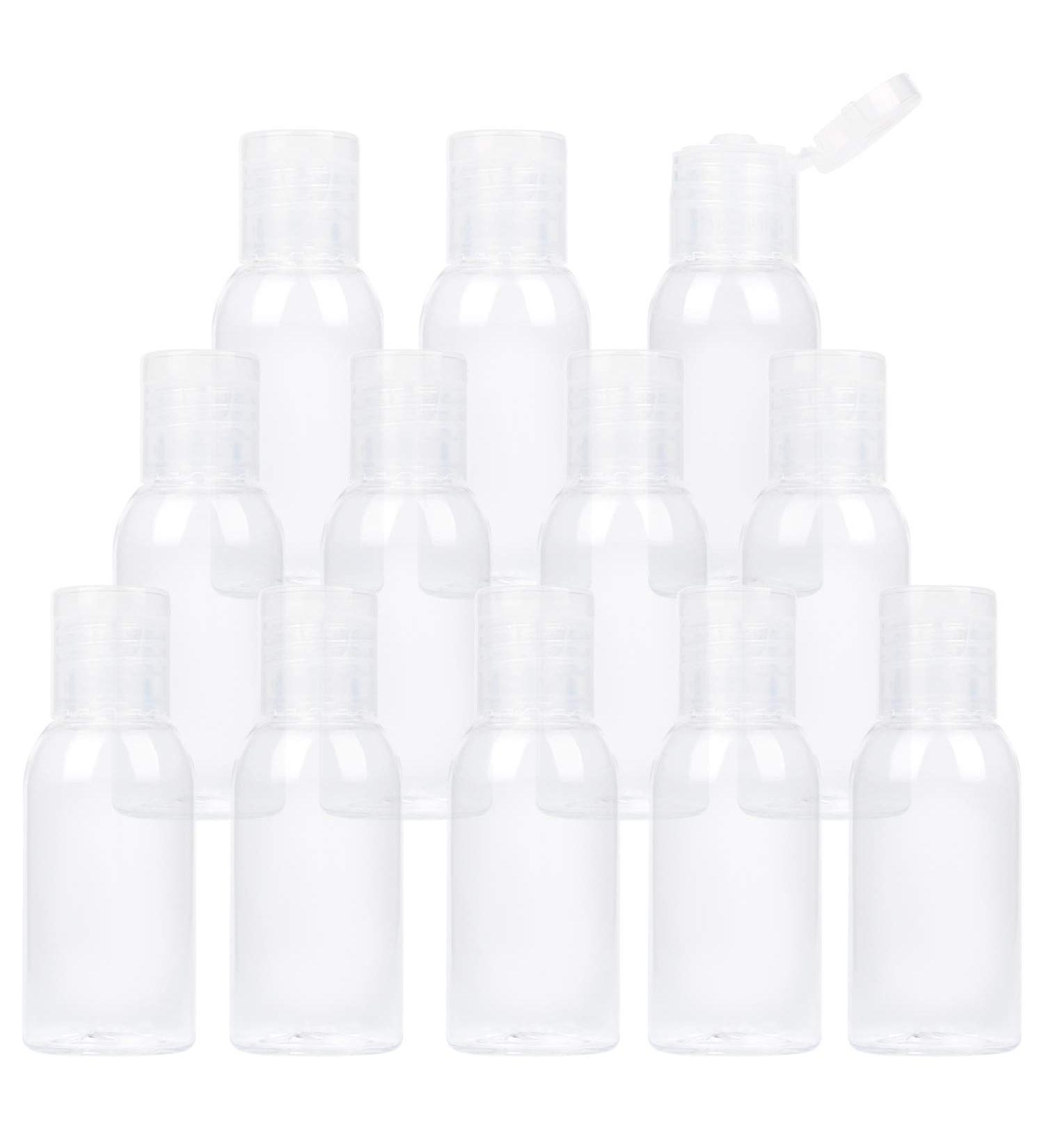 Buy TrendBox 12 Pack Plastic Empty Bottles with Flip Cap - Perfect for Shampoo Lotions Liquid Soap & Cream (1 oz / 30 ml) - Ideal for Travel & Storage - Buy Online on GoSupps.com