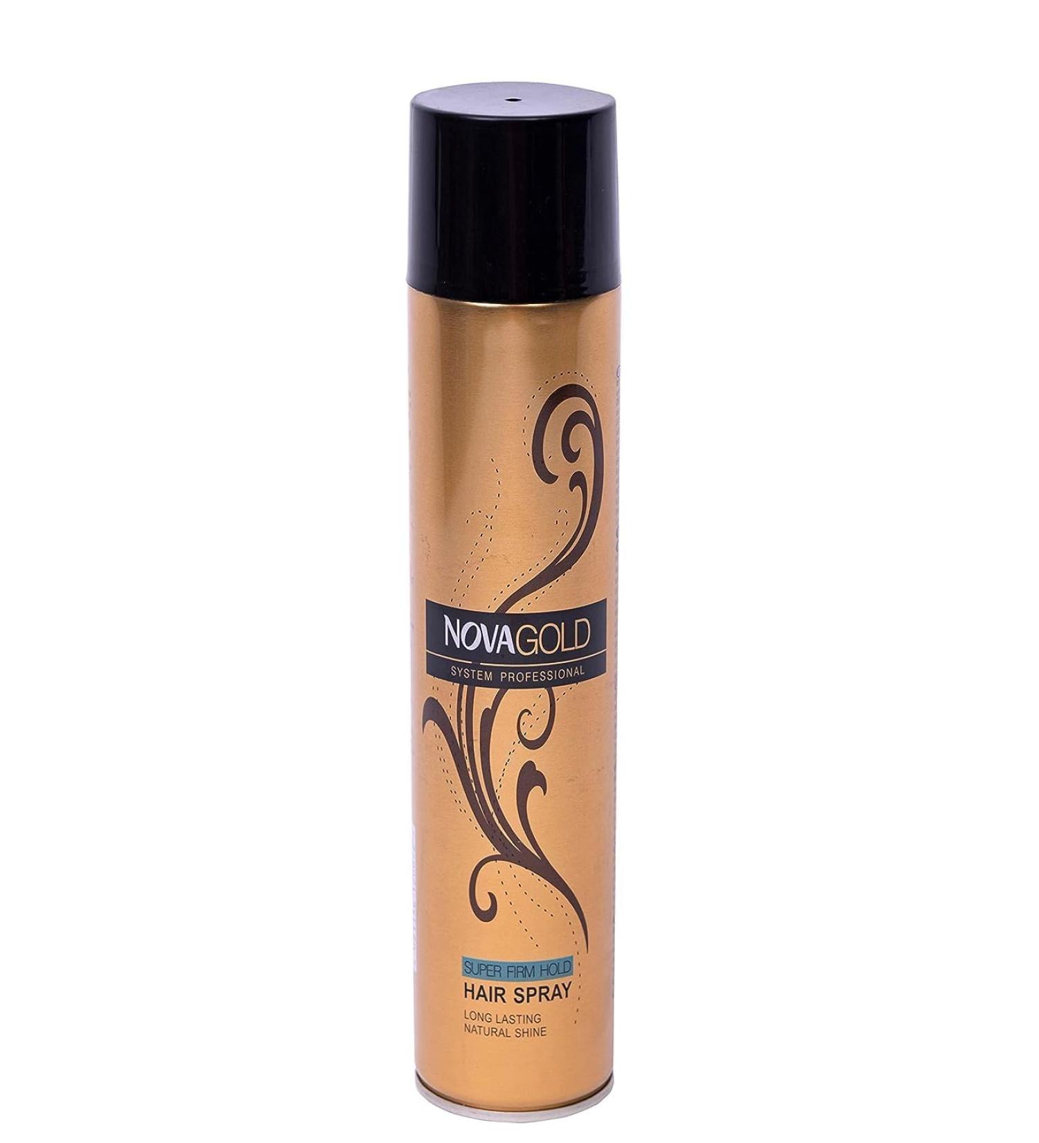 Club'Beauty Nova Gold System Professional Hair Spray - Super Firm Hold Spray (400 Ml) Pack of 1 Beige