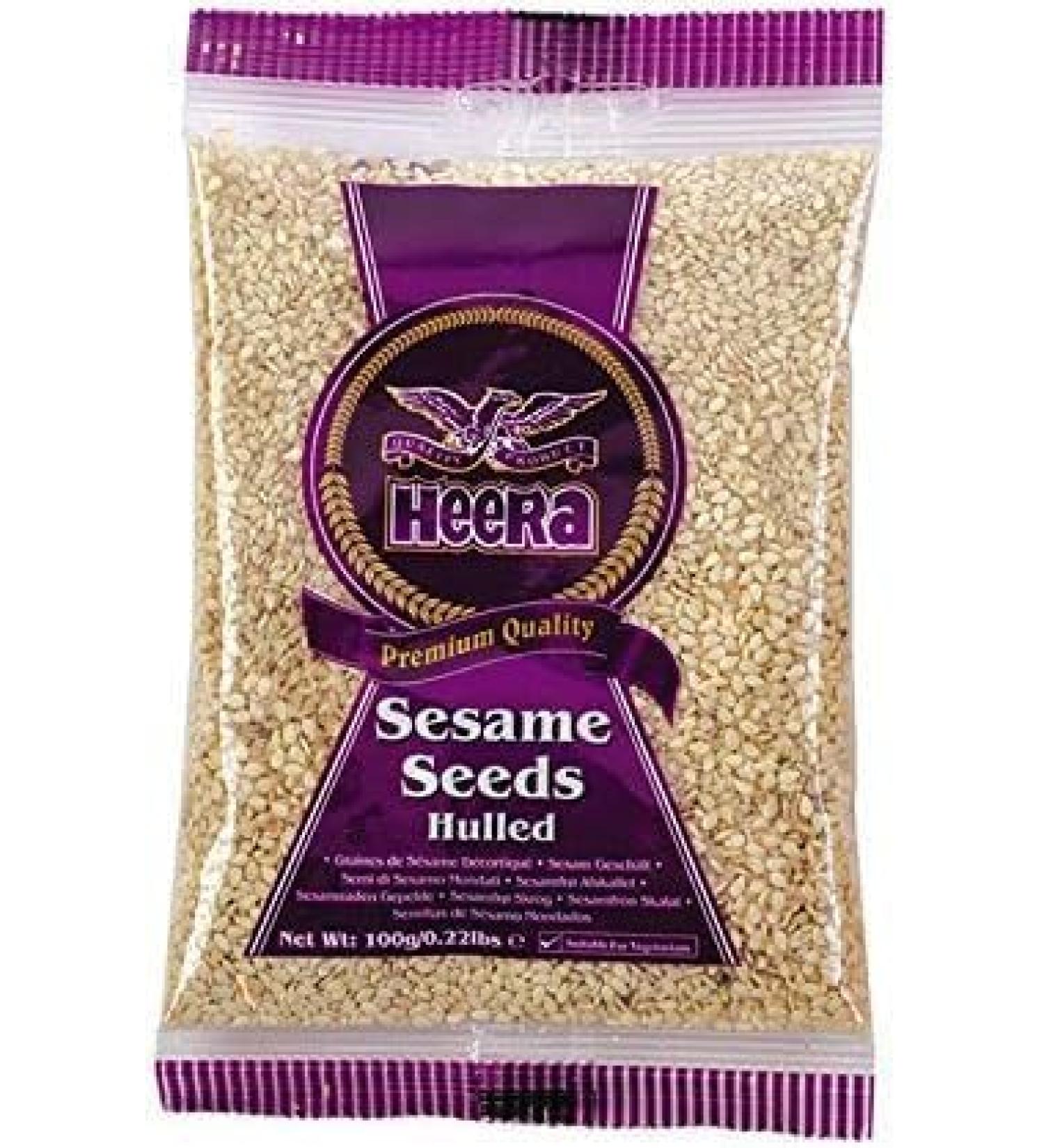 Heera Sesame Seeds | White Sesame | Hulled Sesame Seeds | 100g