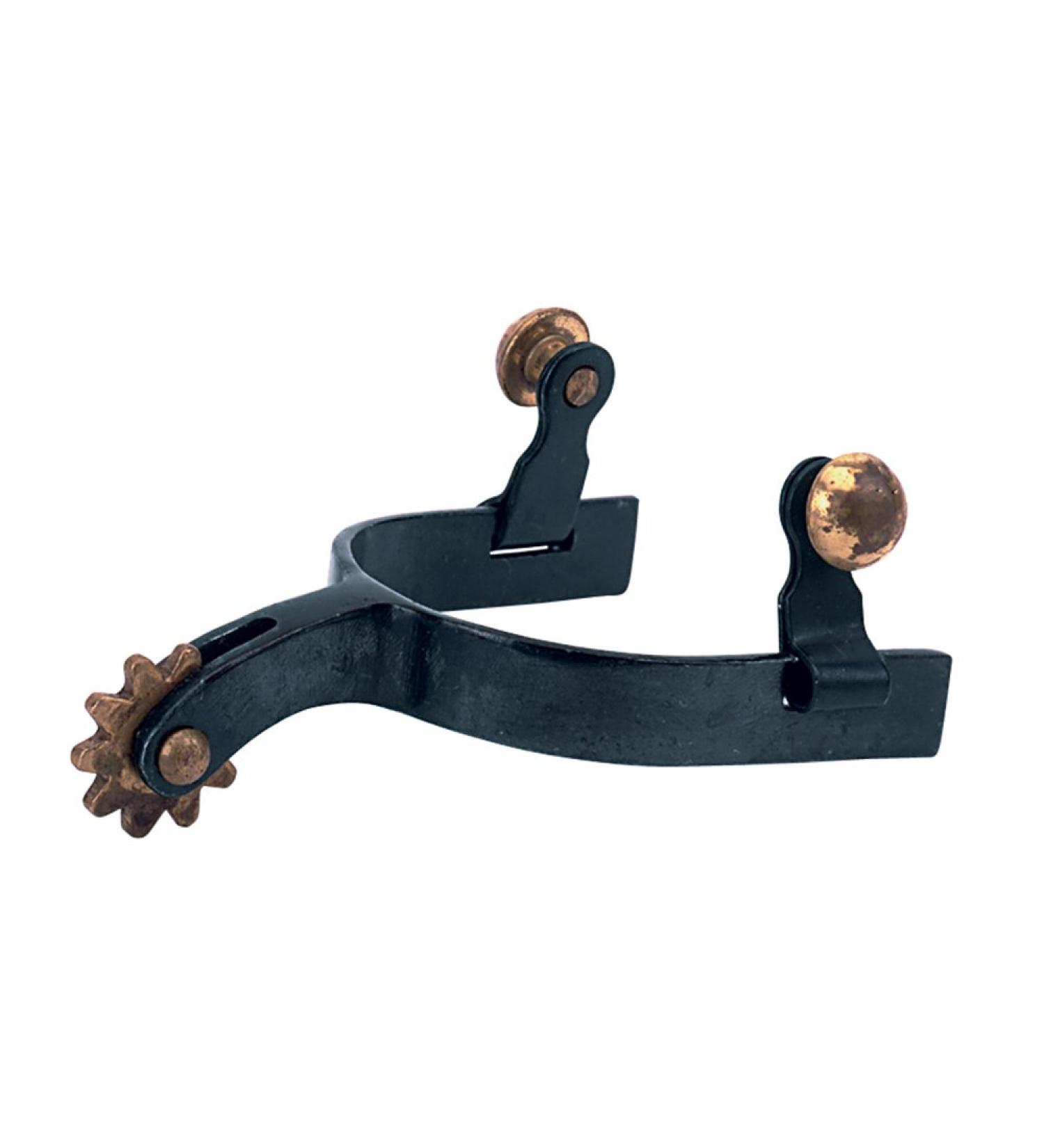 Weaver Leather Childrens Spurs with Plain Band, Pair Black, 1.375