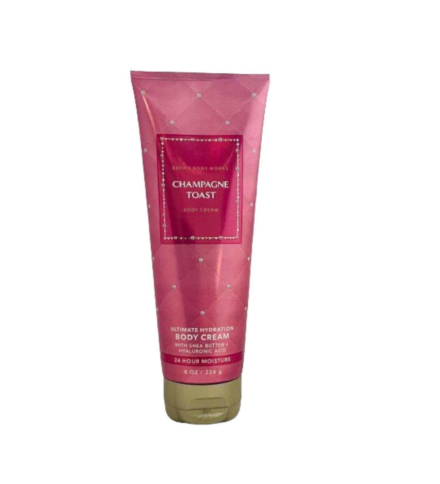 Bath & Body Works Champagne Toast Signature Collection Ultimate Hydration Body Cream For Women 8 Fl Oz (Champagne Toast) 1 8 Ounce (Pack of 1)