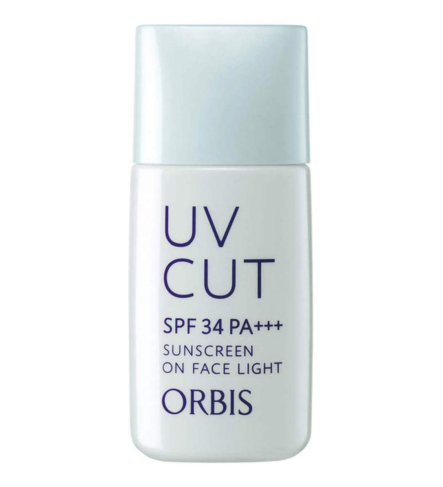 Orbis Sun Screen (R) On Face Light Uv Cut 28ml SPF34 PA+++ (Green Tea Set)