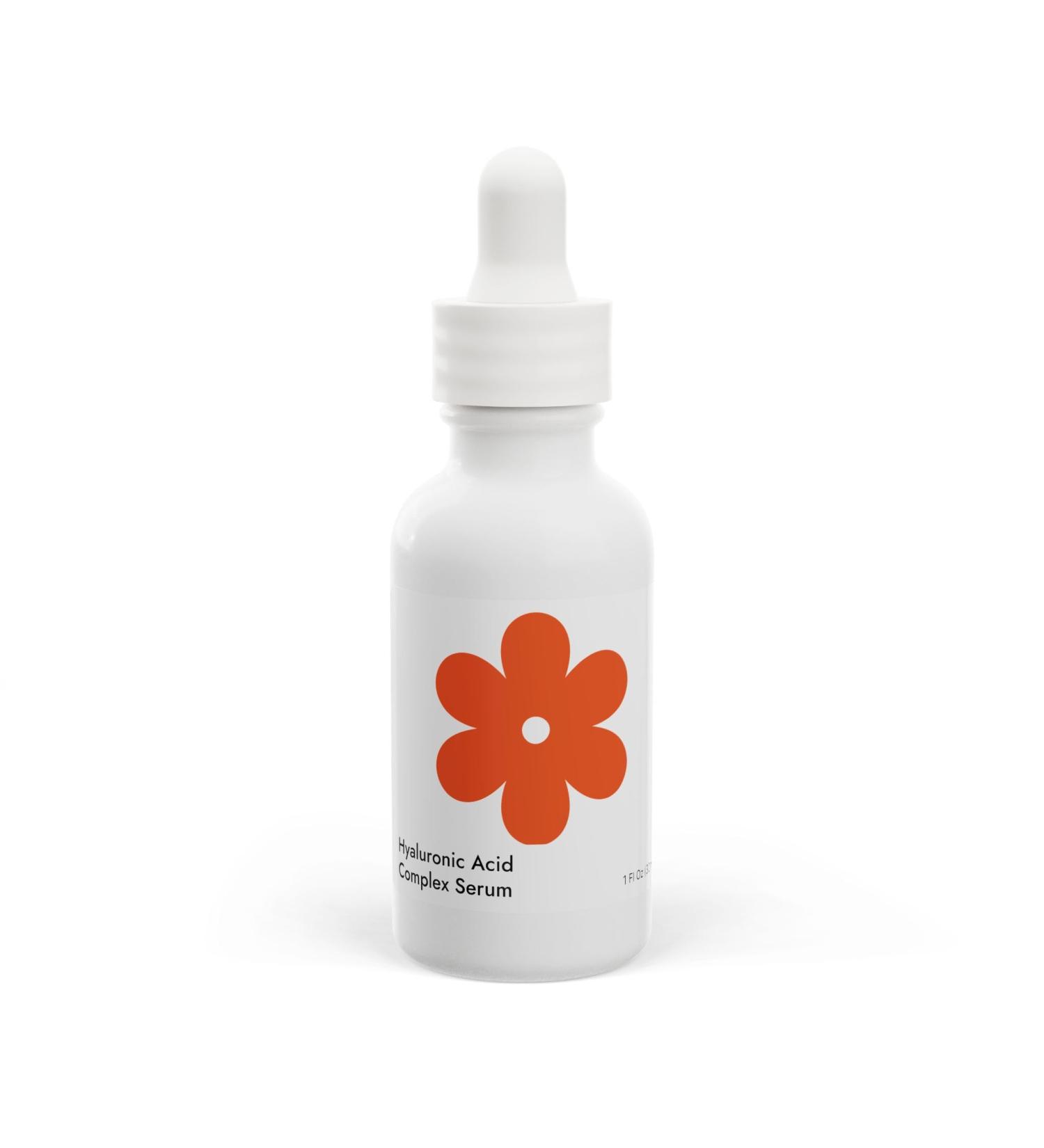 Hyaluronic Acid Complex Serum 1oz White glass bottle + dropper 1 Ounce
