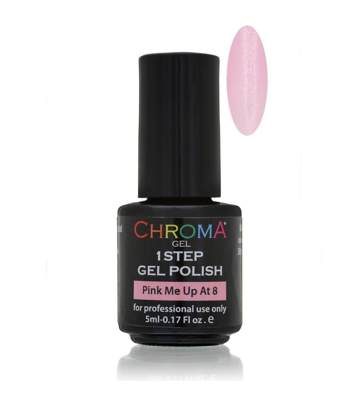 Chroma Gel 1 Step Gel Polish 5ml | Pink Me Up At 8 No.56 | UV & LED Gel Nail Polish