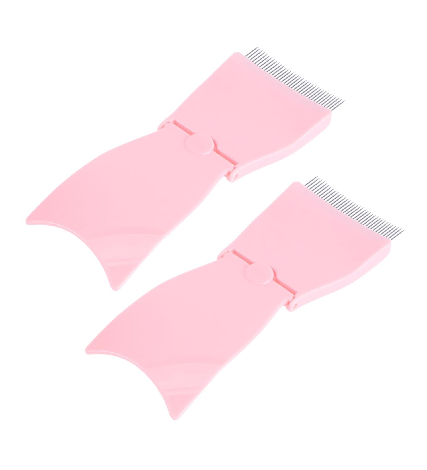 Shop NOLITOY 2pcs Foldable Eyelash Comb & Mascara Applicator - Eyebrow Brush with Steel Teeth for Perfect Lashes | Portable Cosmetic Accessories - Buy Online on GoSupps.com