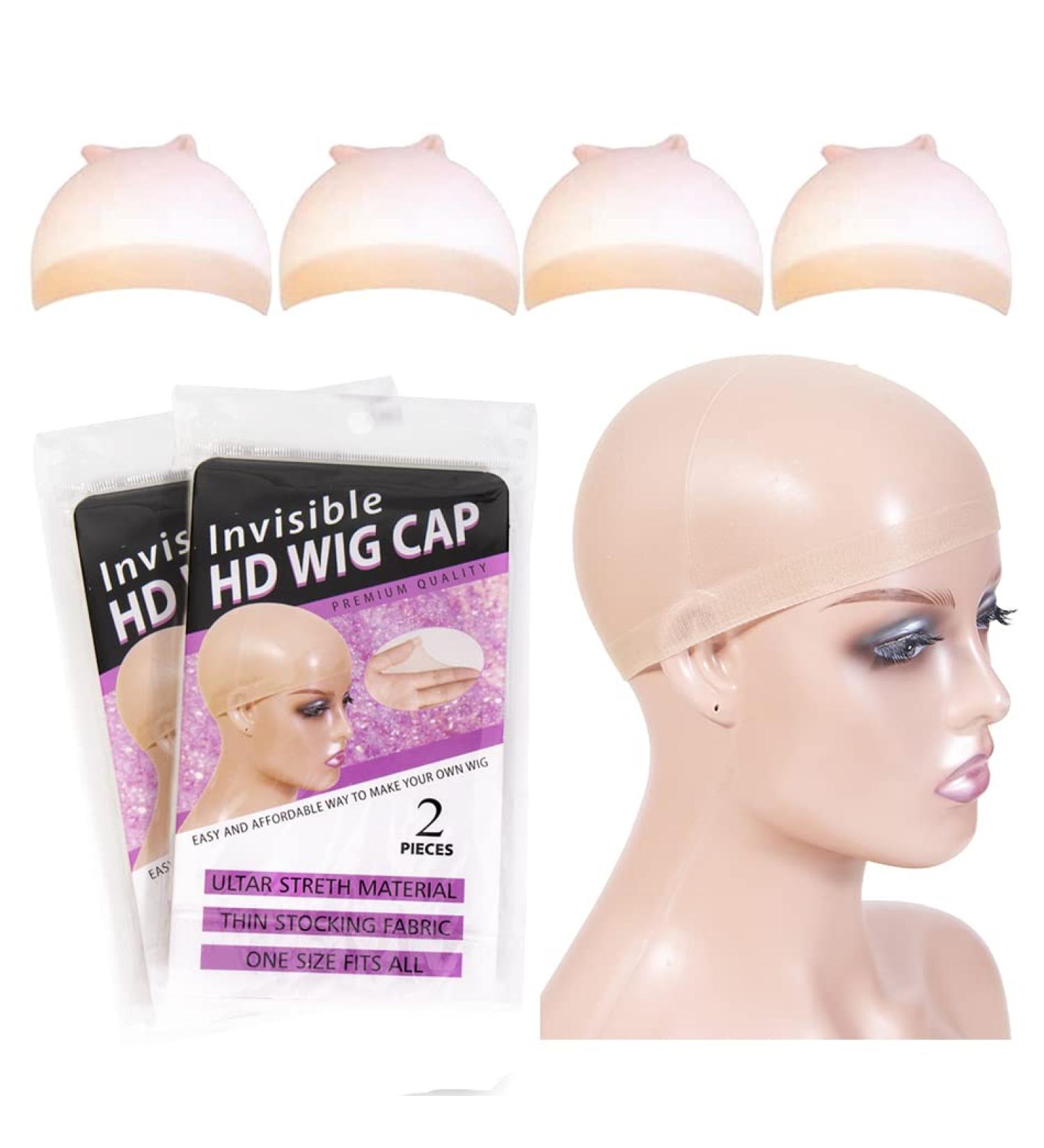 Tinashe 4pcs Transparent HD Wig Caps - Sheer Lace Front Wig Accessories for Women (2Pack/4PCS) - Buy Online on GoSupps.com
