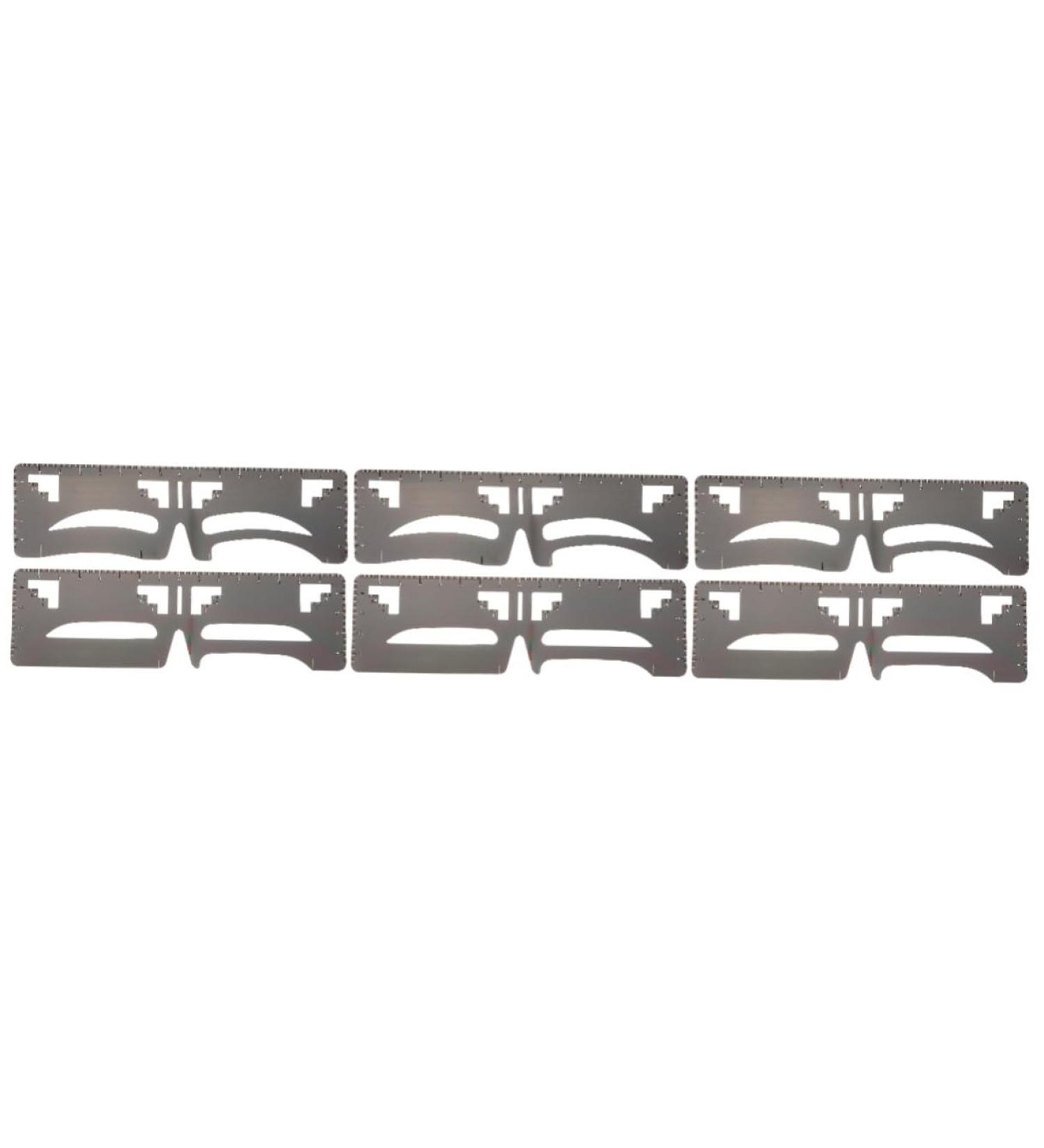 Didiseaon 6 Pcs Eyebrow Ruler Tools Molds Brow Tool T Ruler Eyebrow Shaping Ruler Eyebrow Shape Card 20x4.8cmx3pcs As Shownx3pcs - Buy Online on GoSupps.com