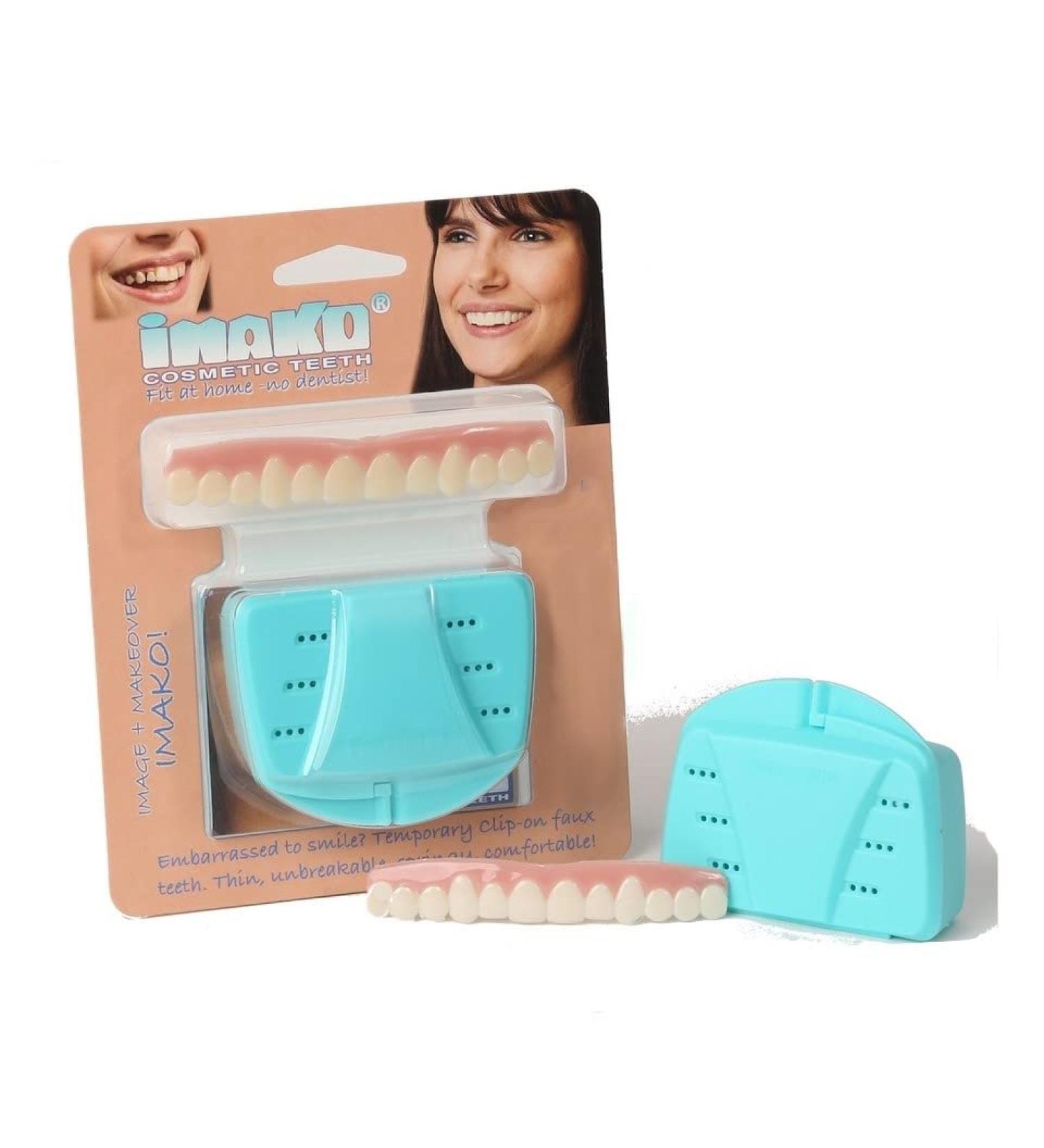 Imako Cosmetic Teeth for Women 1 Pack - Small Natural Uppers Only - Buy Online on GoSupps.com