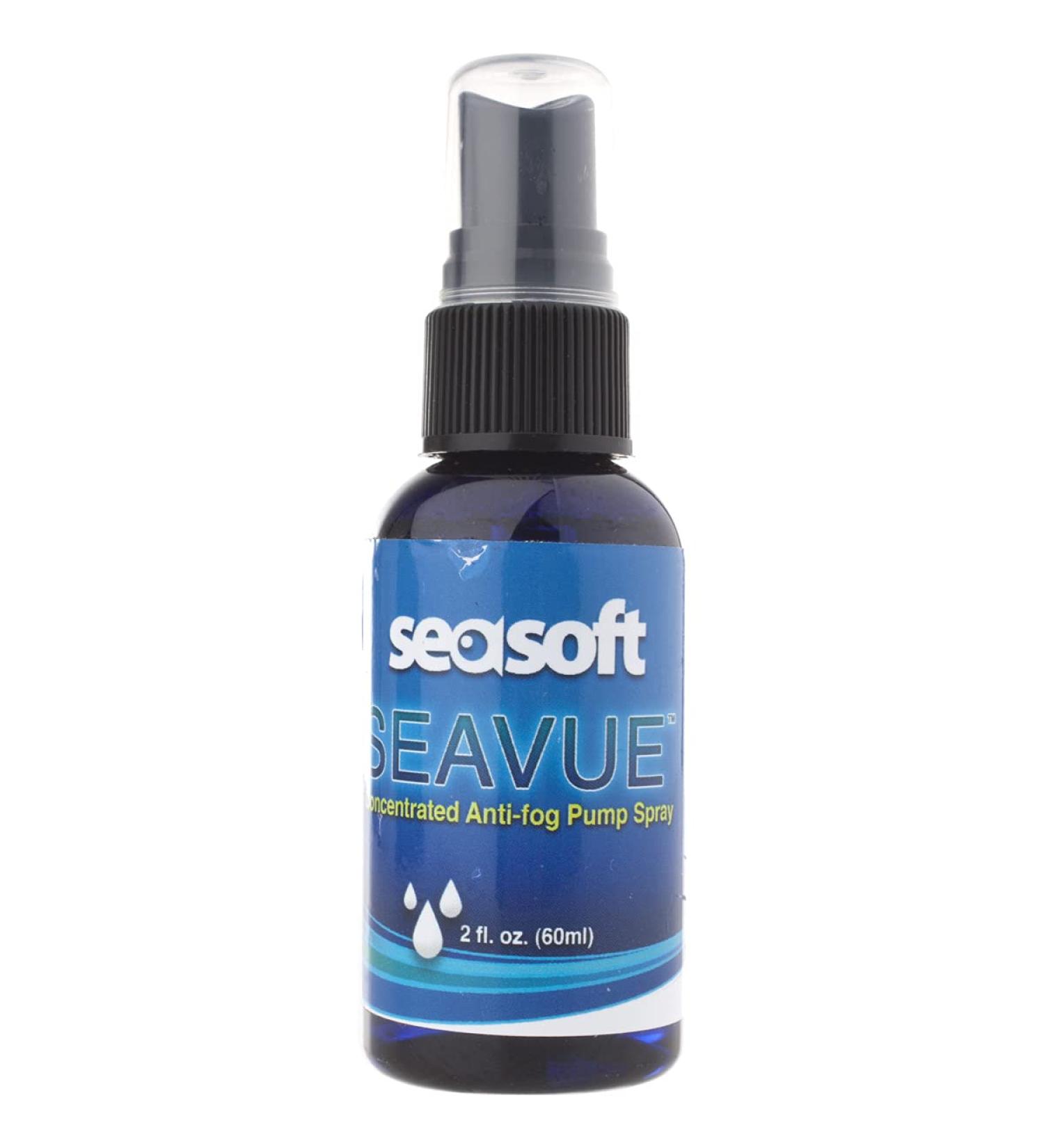 Seasoft SEAVUE 2 oz. Spray Scuba and Snorkeling Mask Defog