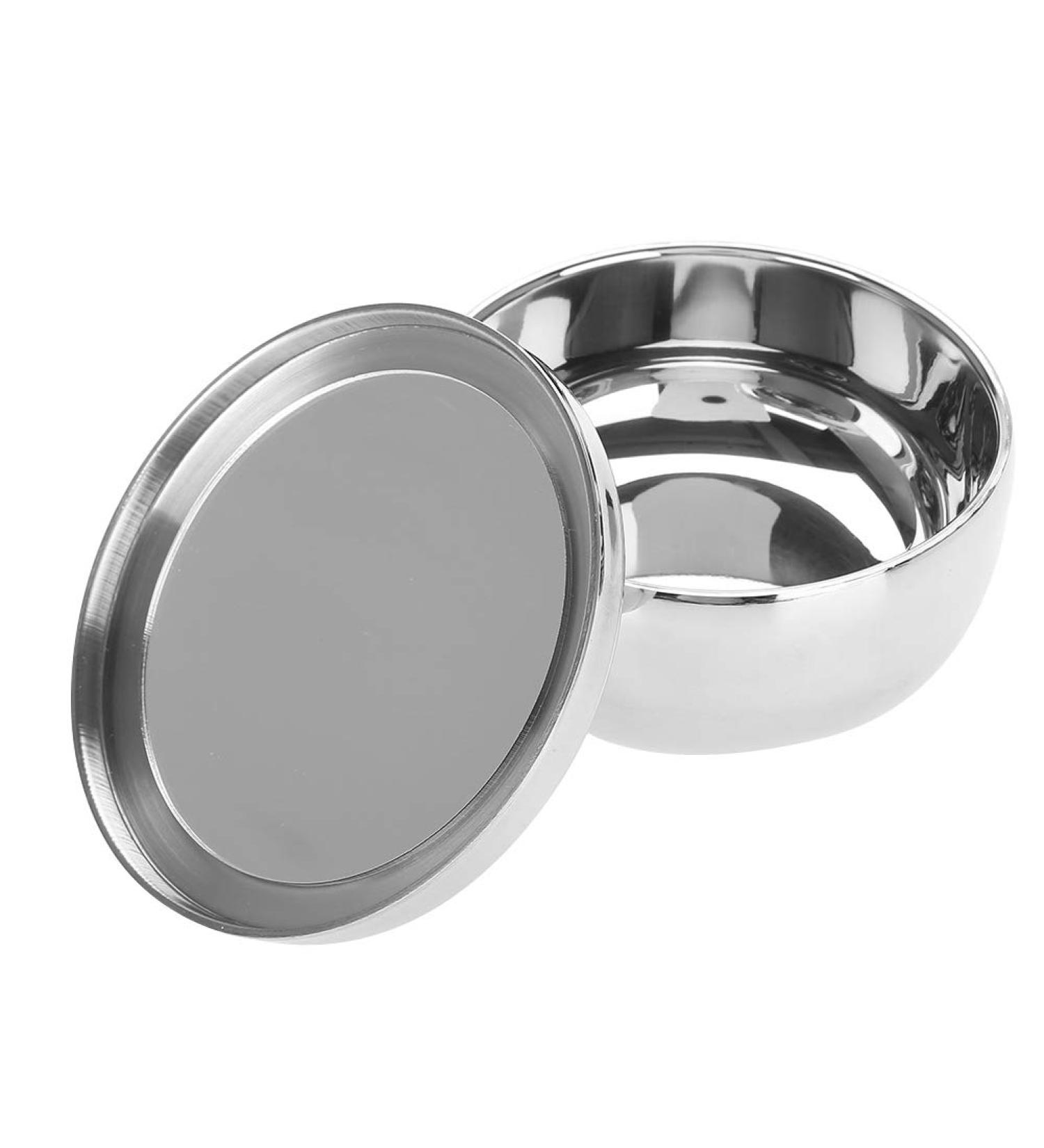Premium Stainless Steel Shaving Soak - Modern Soap Peel for Men | Portable Shaving Shell with Mirror for Home & Salon Use - Buy Online on GoSupps.com