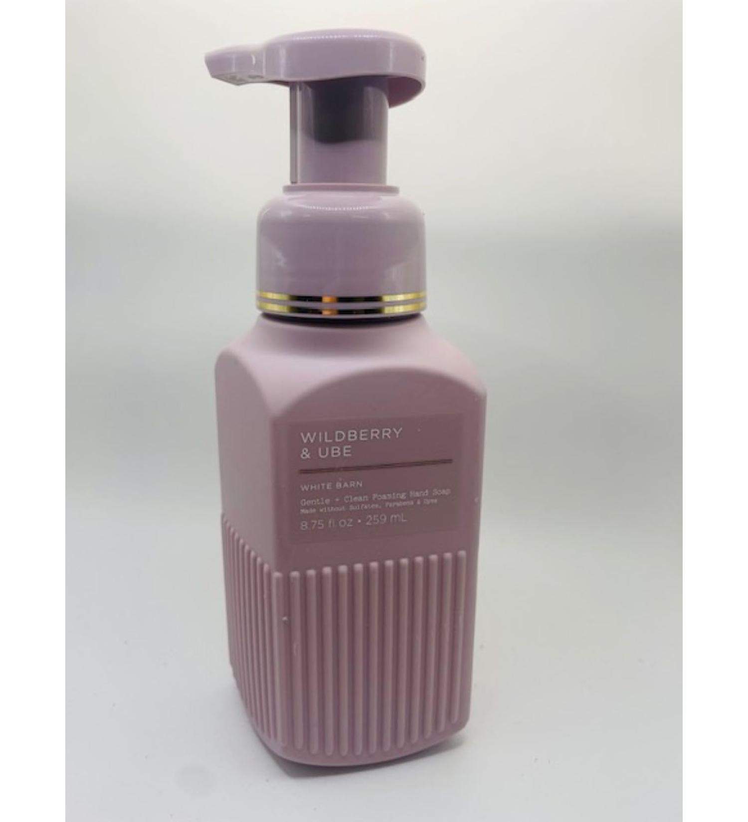 Wildberry Ube Gentle Cleansing Foaming Hand Soap 8.75 Ounce Full Size Pump Bottle White Barn