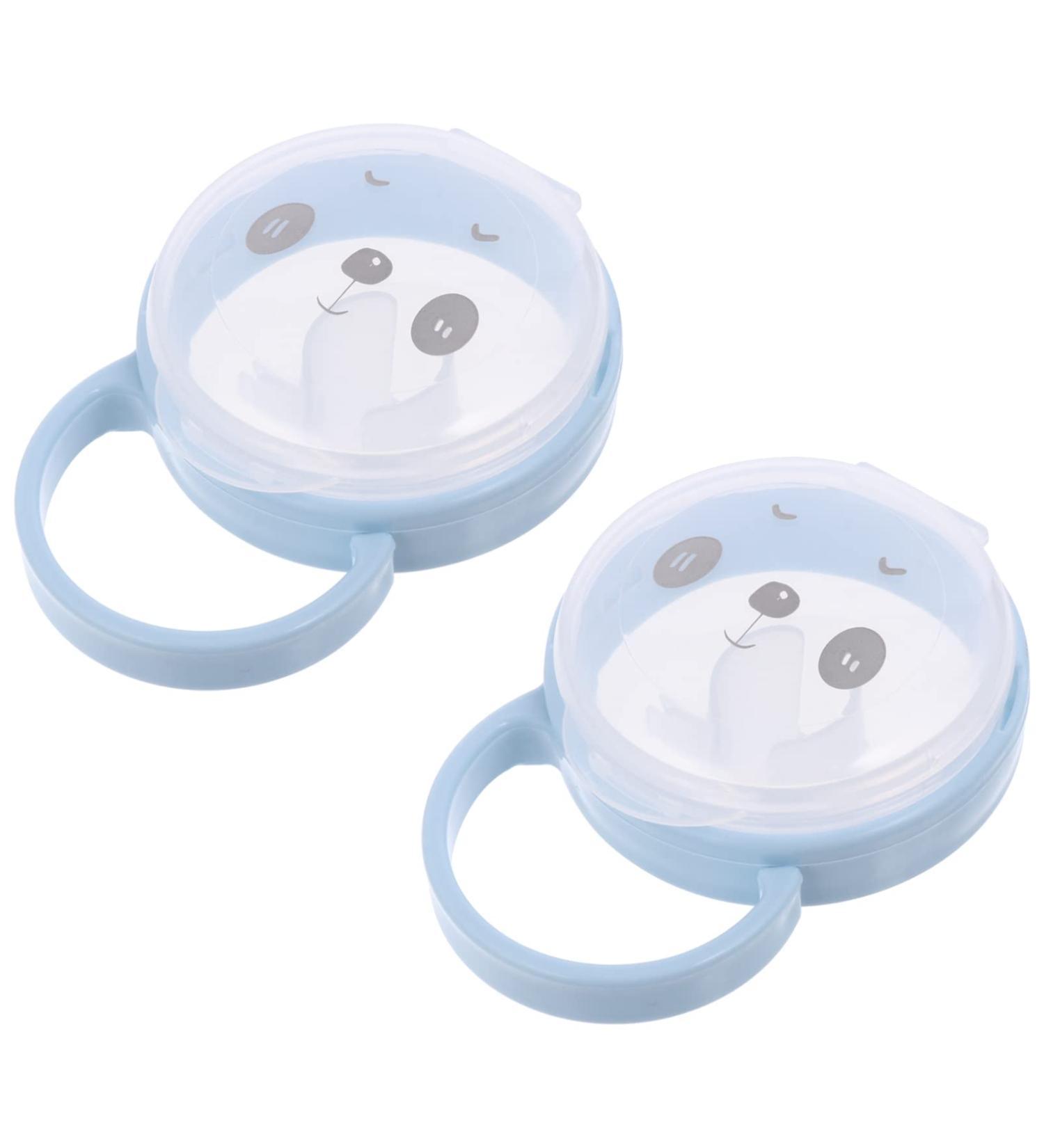 Milists 2-Piece Cartoon Animal Pacifier Storage Case - Clear Dust-Proof Container for Travel & Home - Ideal for Baby Essentials - Buy Online on GoSupps.com