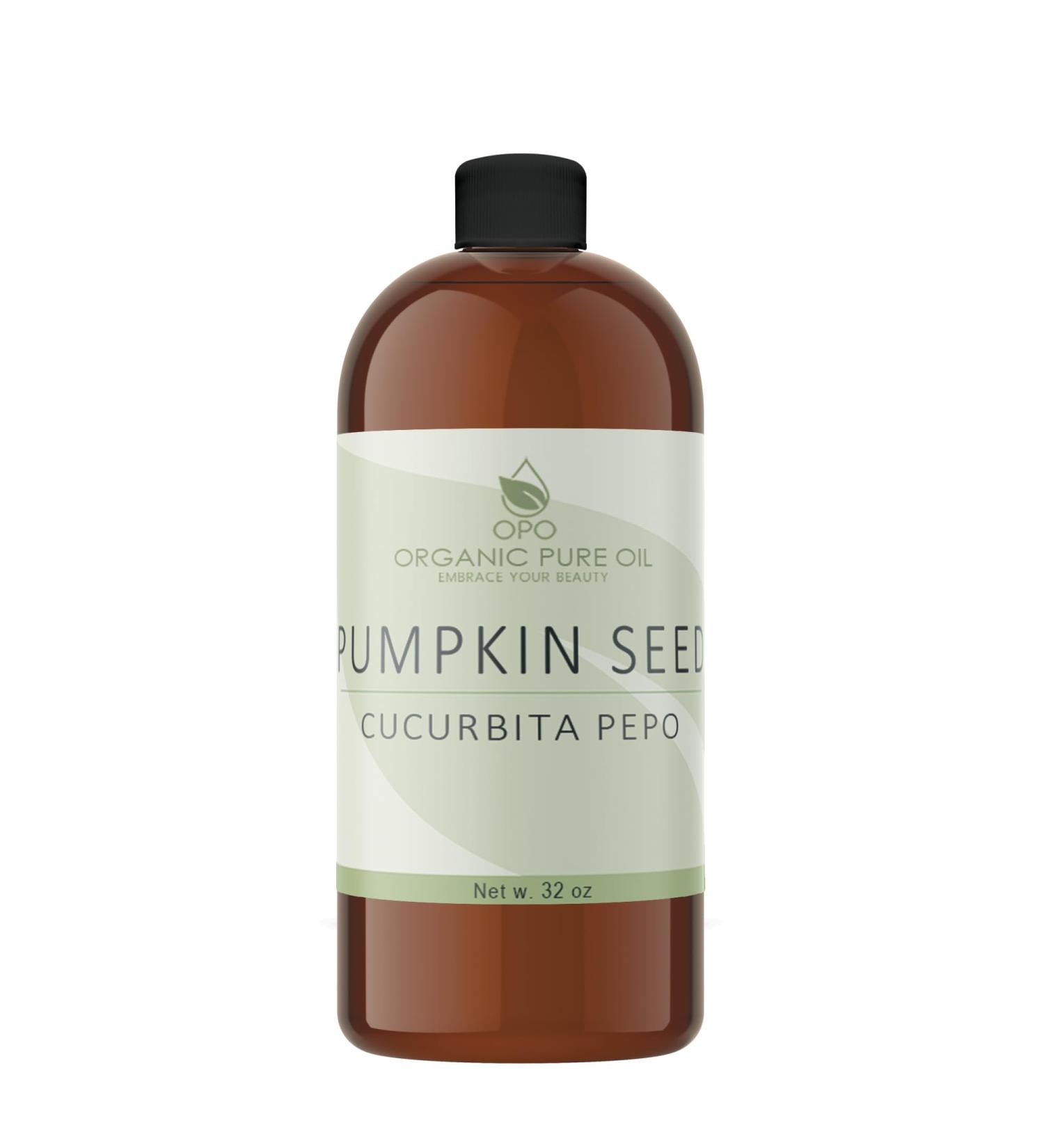 Pumpkin Seed Oil - 32 oz - Pure, Unrefined, All Natural, Non-GMO, Pumpkin Oil Perfect for Hair, Skin, Nails, Body Scalp, Facial Care Moisturizer - Hydrating & Nourishing - Packaging May Vary - Buy Online on GoSupps.com