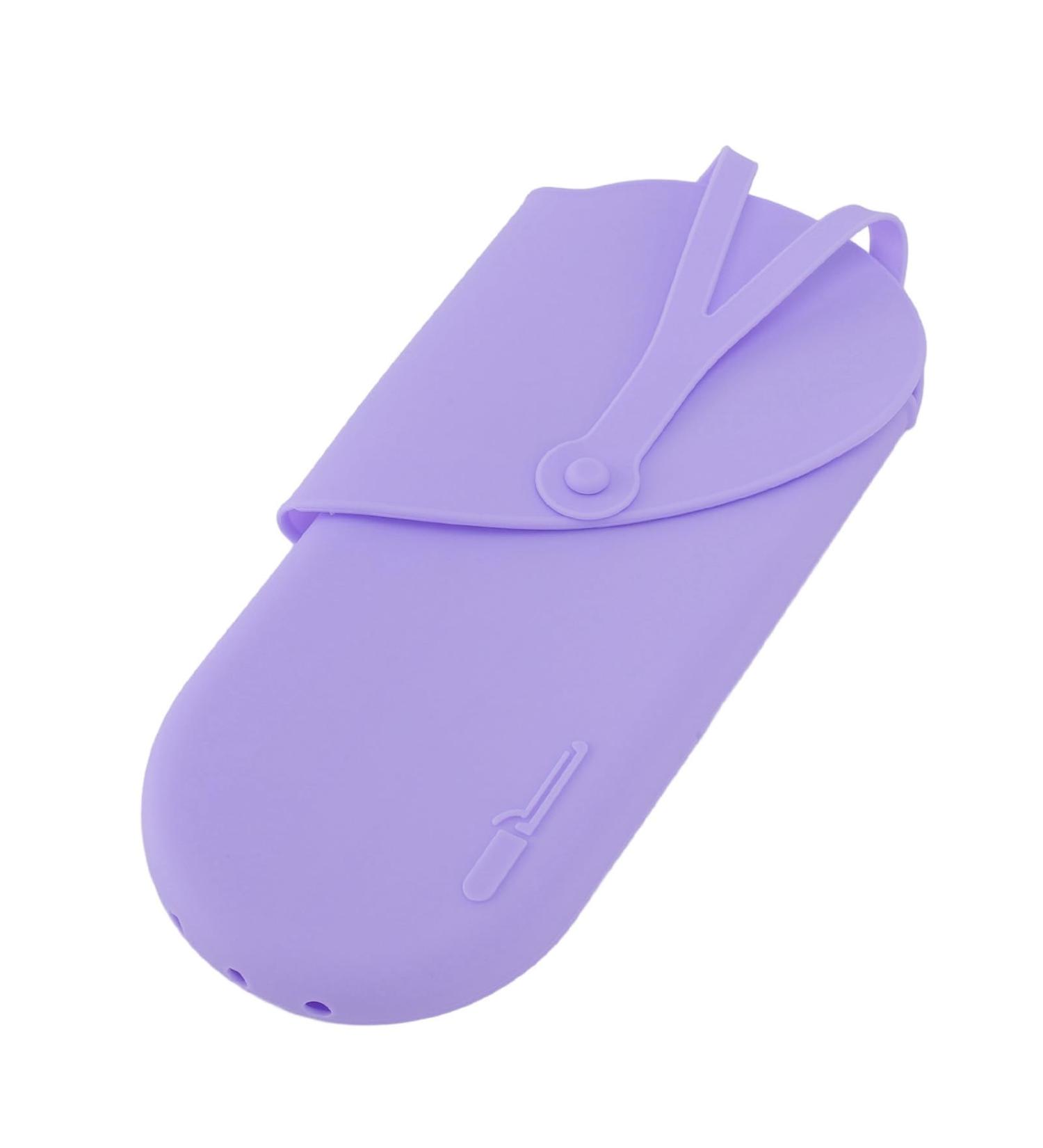 Insulated Silicone Curling Iron Pad | Heat Resistant Mat & Pouch for Travel | Professional Hair Styling Tools for Women (Purple - Buy Online on GoSupps.com