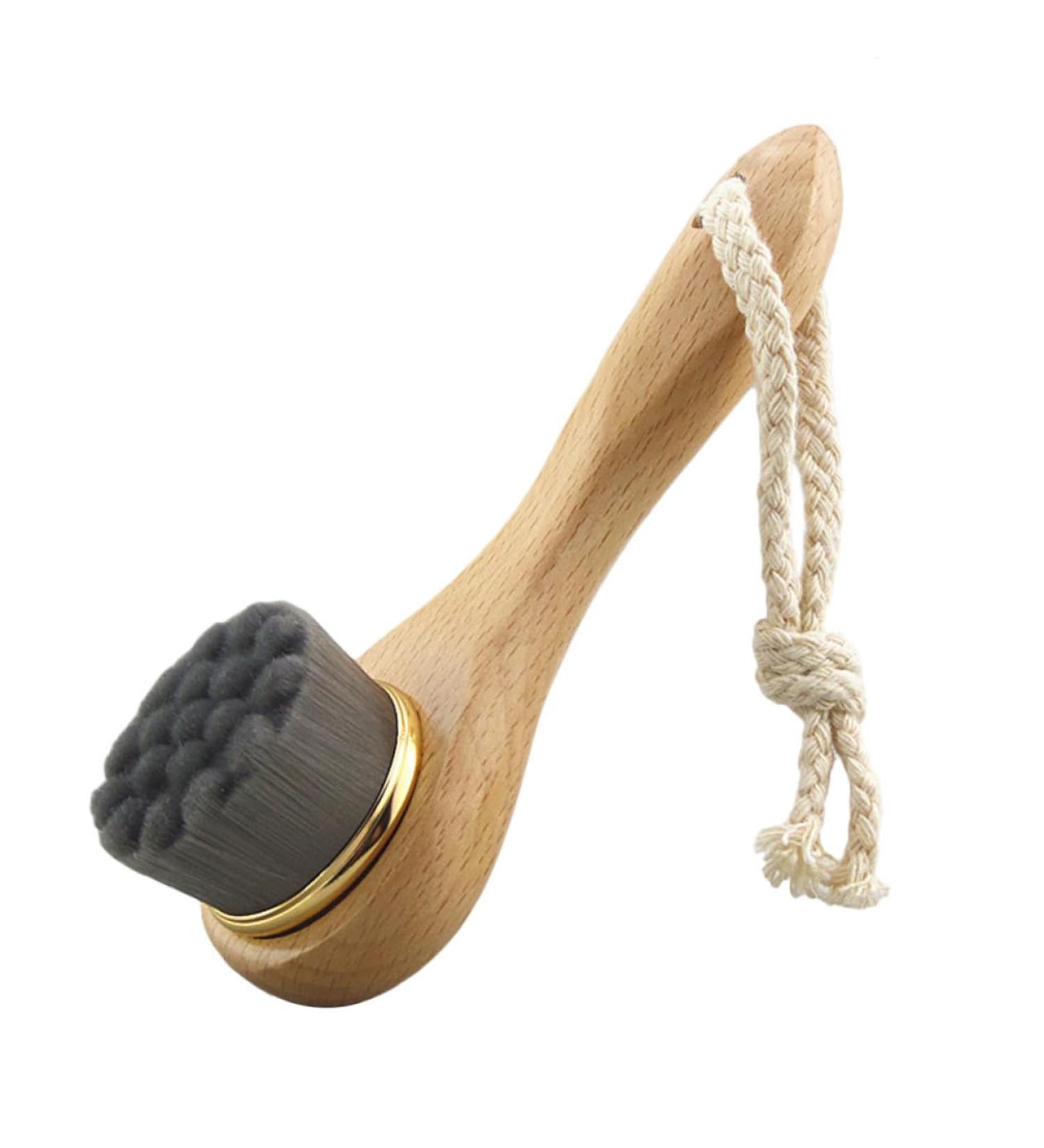 minkissy Facial Scrubber Facial Cleaning Brush Face Scrubber Face Brush Face Cleaner Brush Cleanser Brush Cleansing Brush Face Cleaning Brush Facial Brush Bamboo Long Handle Cleasing Milk - Buy Online on GoSupps.com