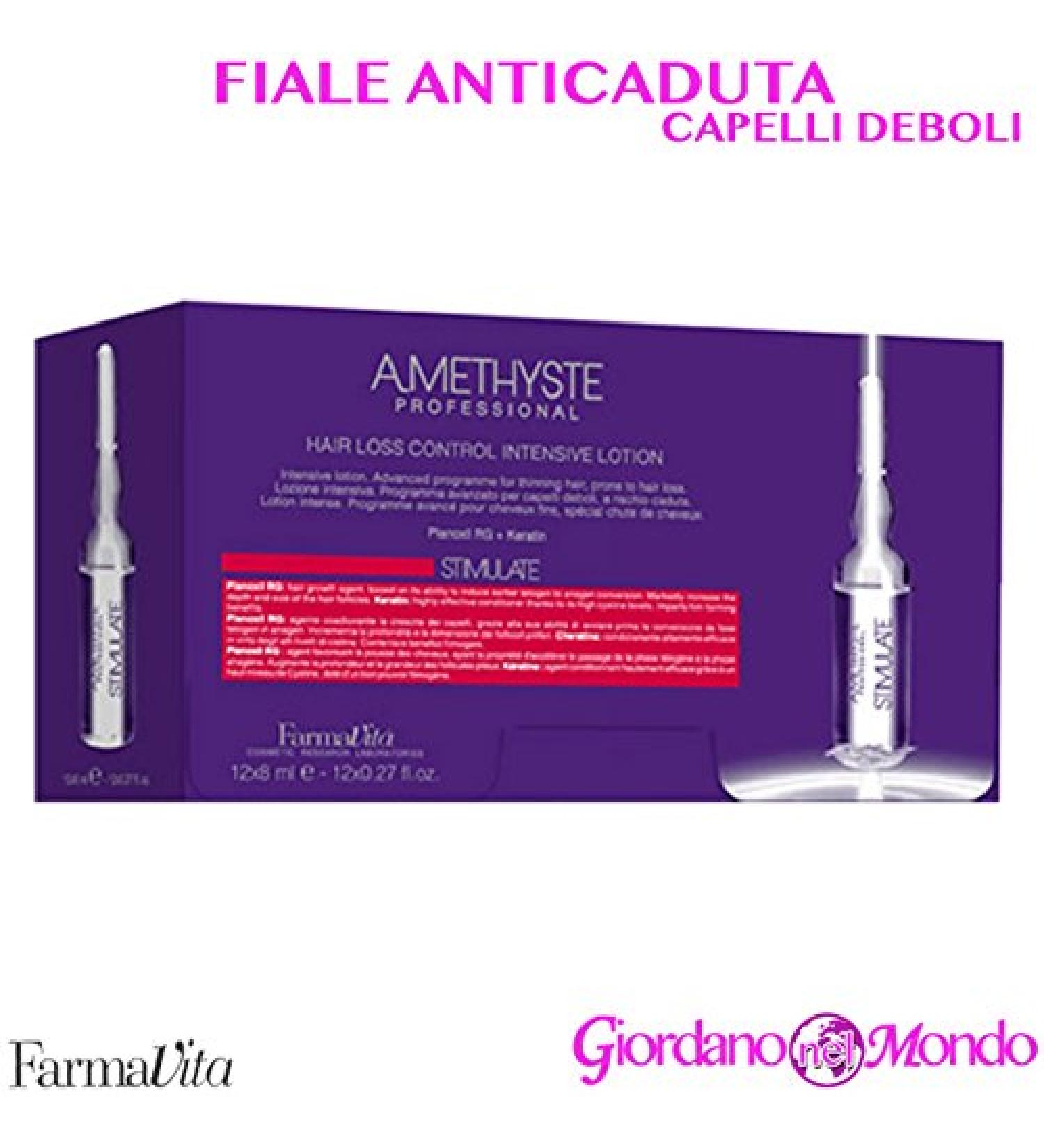 Amethyste Hair Loss Ampoule 12 x 8 ml Professional for Hairdressers