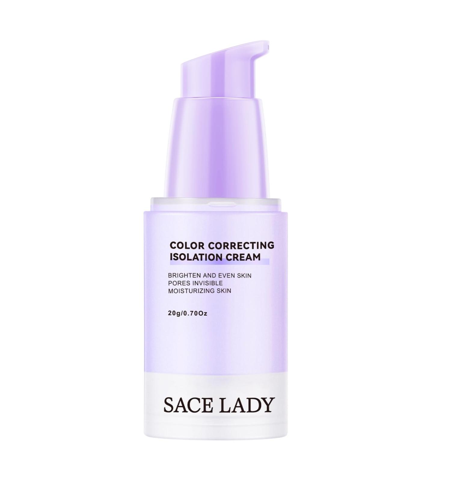 SACE LADY Color Correcting Primer | Pore Filler & Brightening Face Base | Oil Control & Redness Adjustment | International Shipping | 0.7Oz (Purple - Buy Online on GoSupps.com