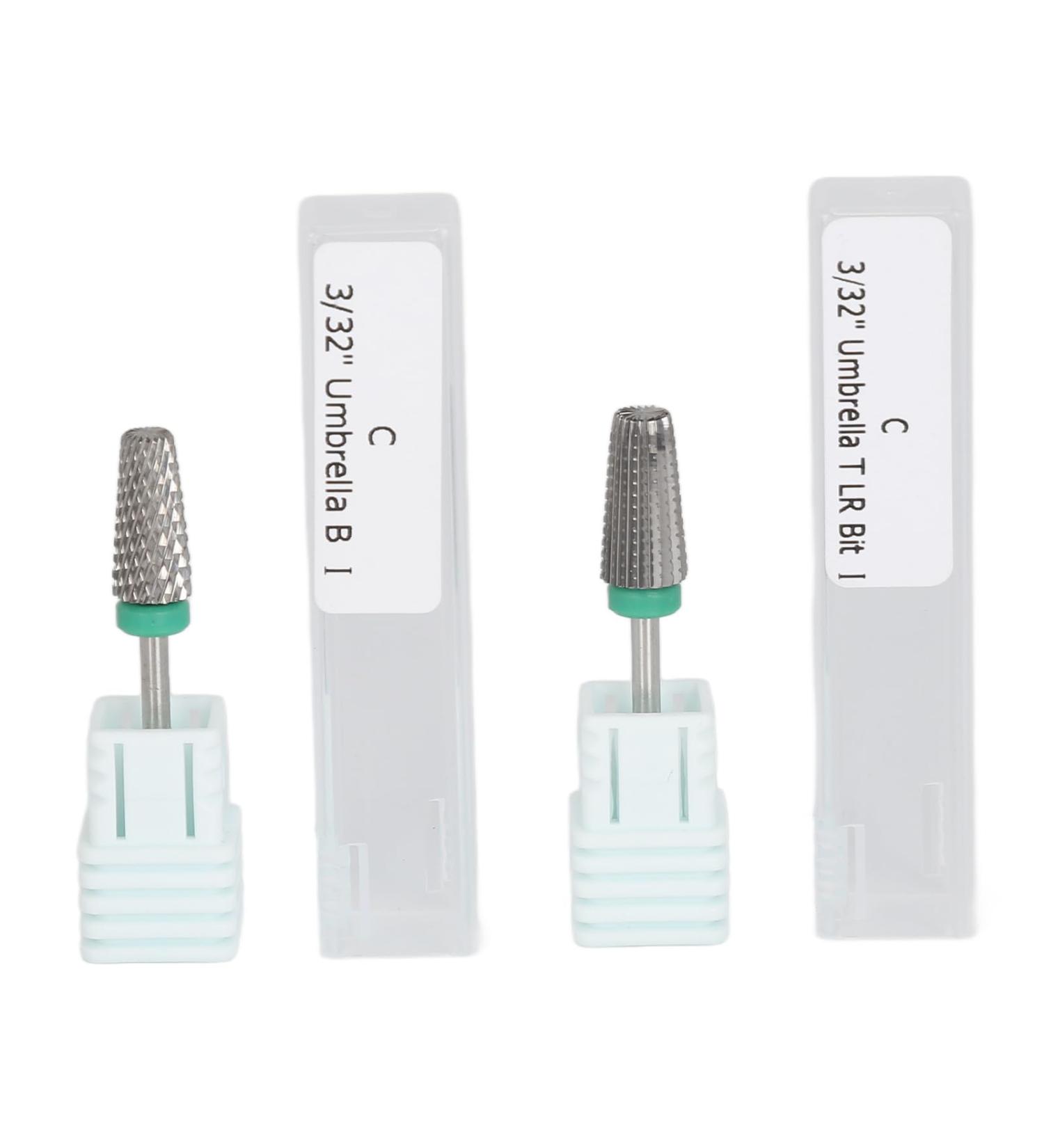 Sonew Nail Drill Bits 2 Different Type Tungsten Steel Nail Bits Suitable for Experienced Technicians and Beginners for Gel Nails - Buy Online on GoSupps.com
