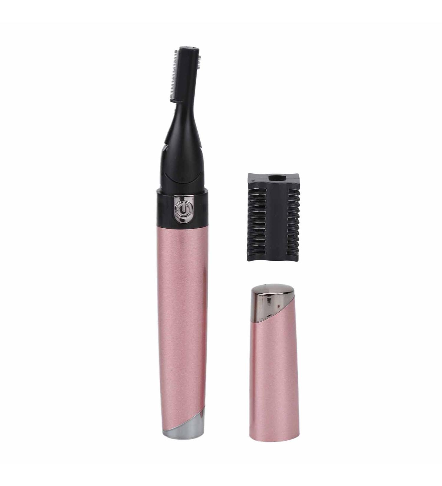 Buy Waterproof Electric Eyebrow Trimmer - Flexible Facial Hair Remover (Pink) | International Shipping - Buy Online on GoSupps.com