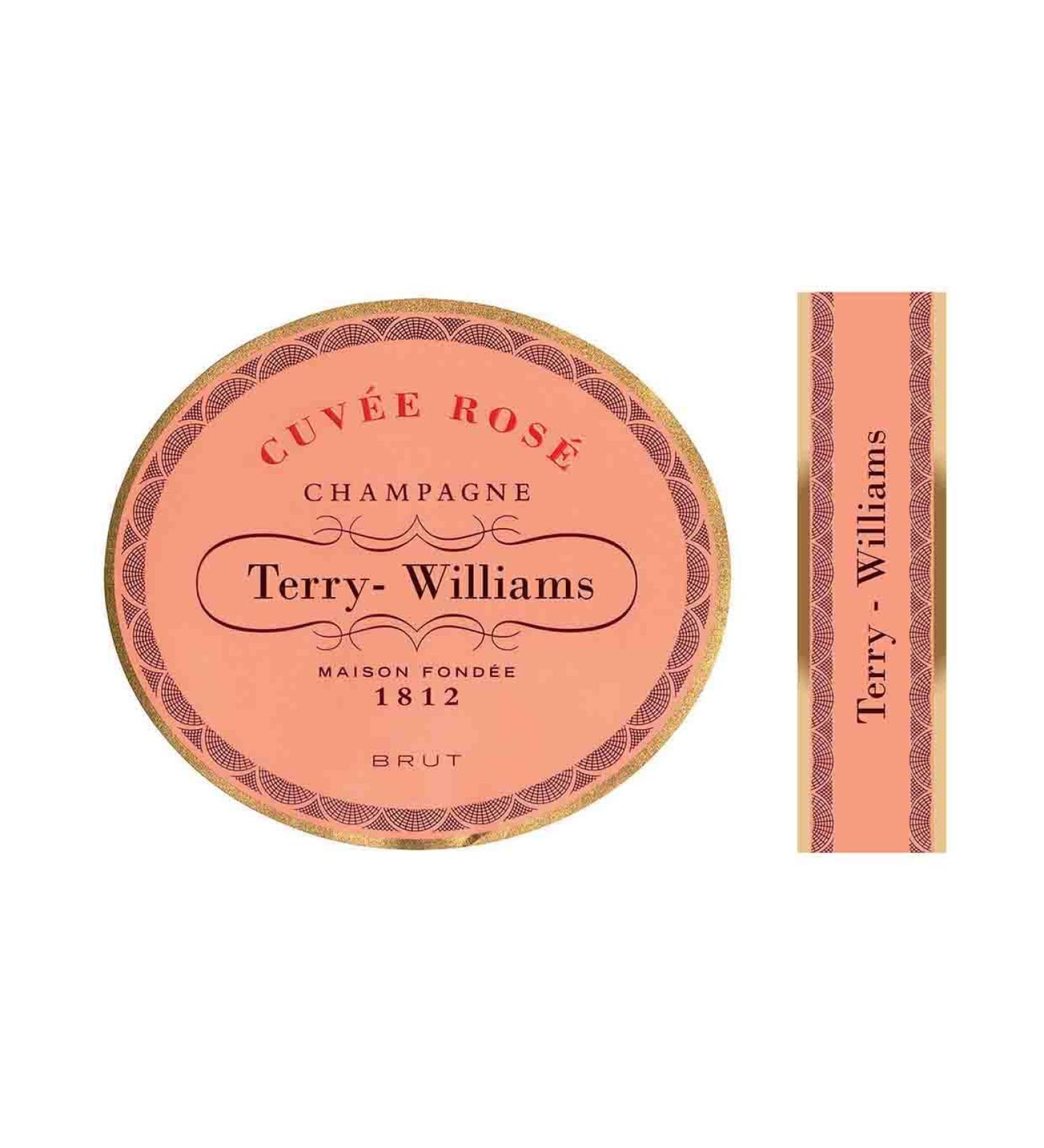 Champagne Label Personalised 4" wide & 1.2" x 4.4". Edible Icing sheet Cake Topper