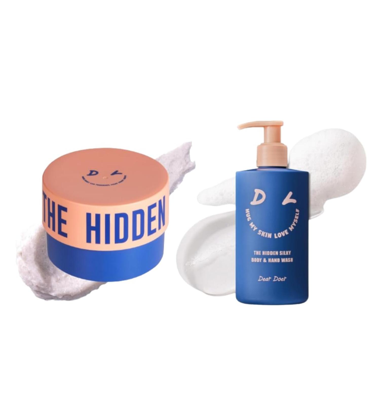  Dear Doer The Hidden Body Scrub & Wash - Moisturizing 2-in-1 Scrub Cleanser with Andes Salt/Dear Doer The Hidden Silky Body & Hand Wash - Buy Online on GoSupps.com