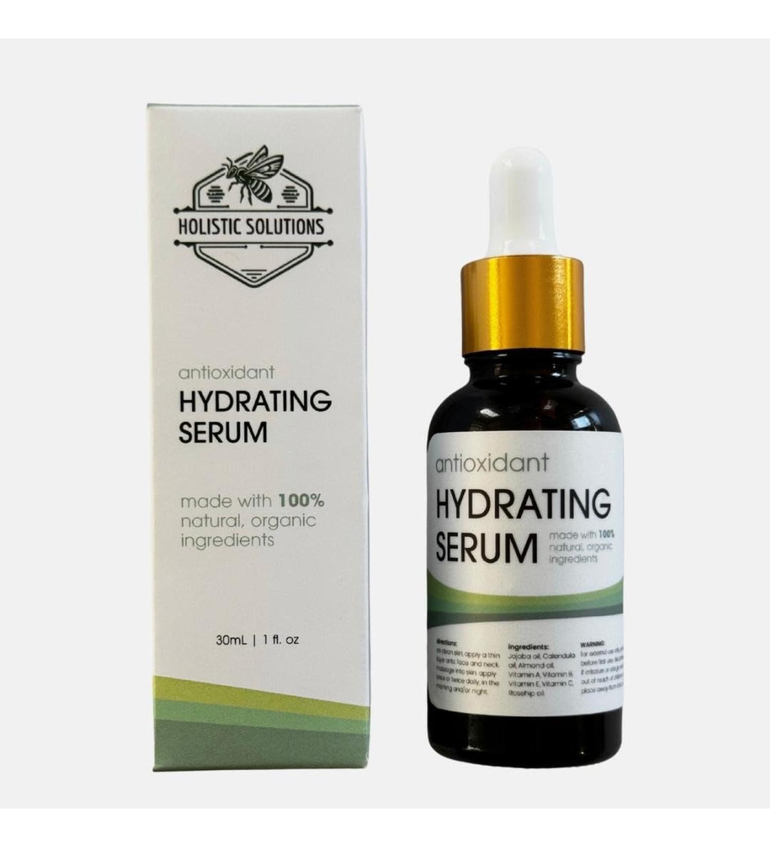 Holistic Solutions 100% Organic Hydrating Serum 30ml / 1 fl. oz - Buy Online on GoSupps.com