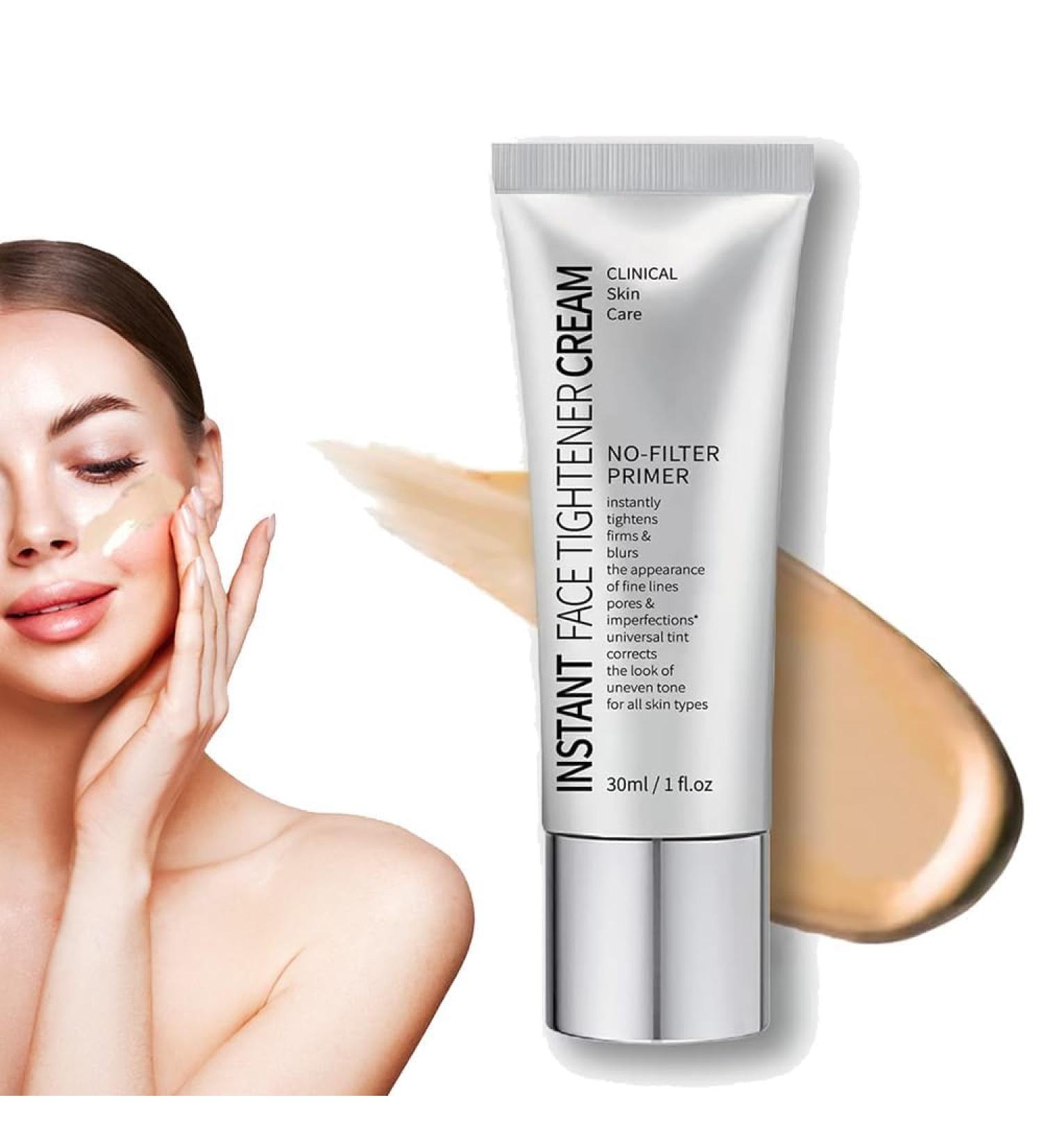 Face Tightener No-Filter Primer New Instant Face Tightener No-Filter Primer Skin Tightener Primer Face Makeup instant face tightener cream for Face Before Makeup (1pcs) - Buy Online on GoSupps.com